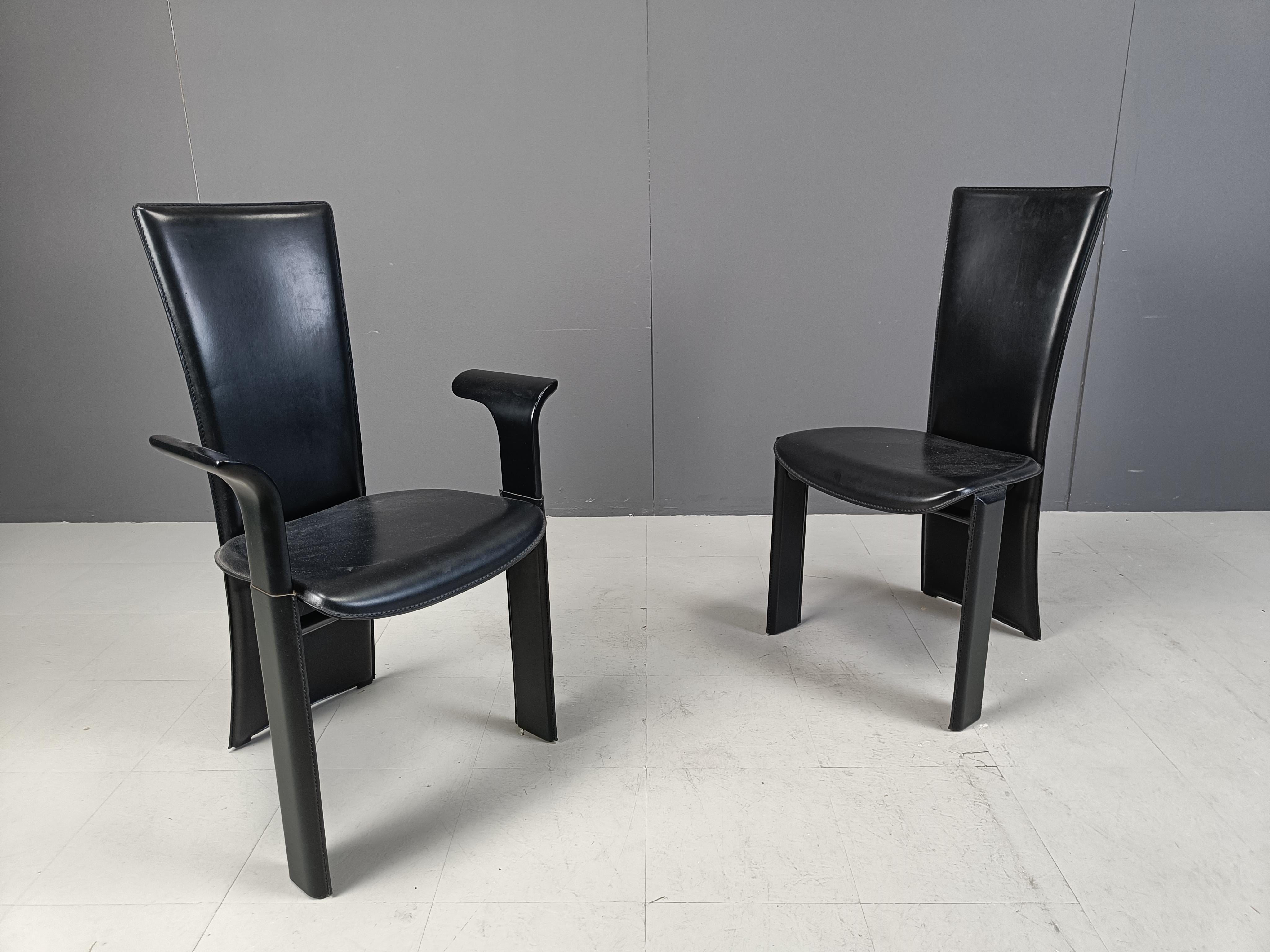 Vintage dining chairs by Pietro costantini, 1980s, set of 6 2