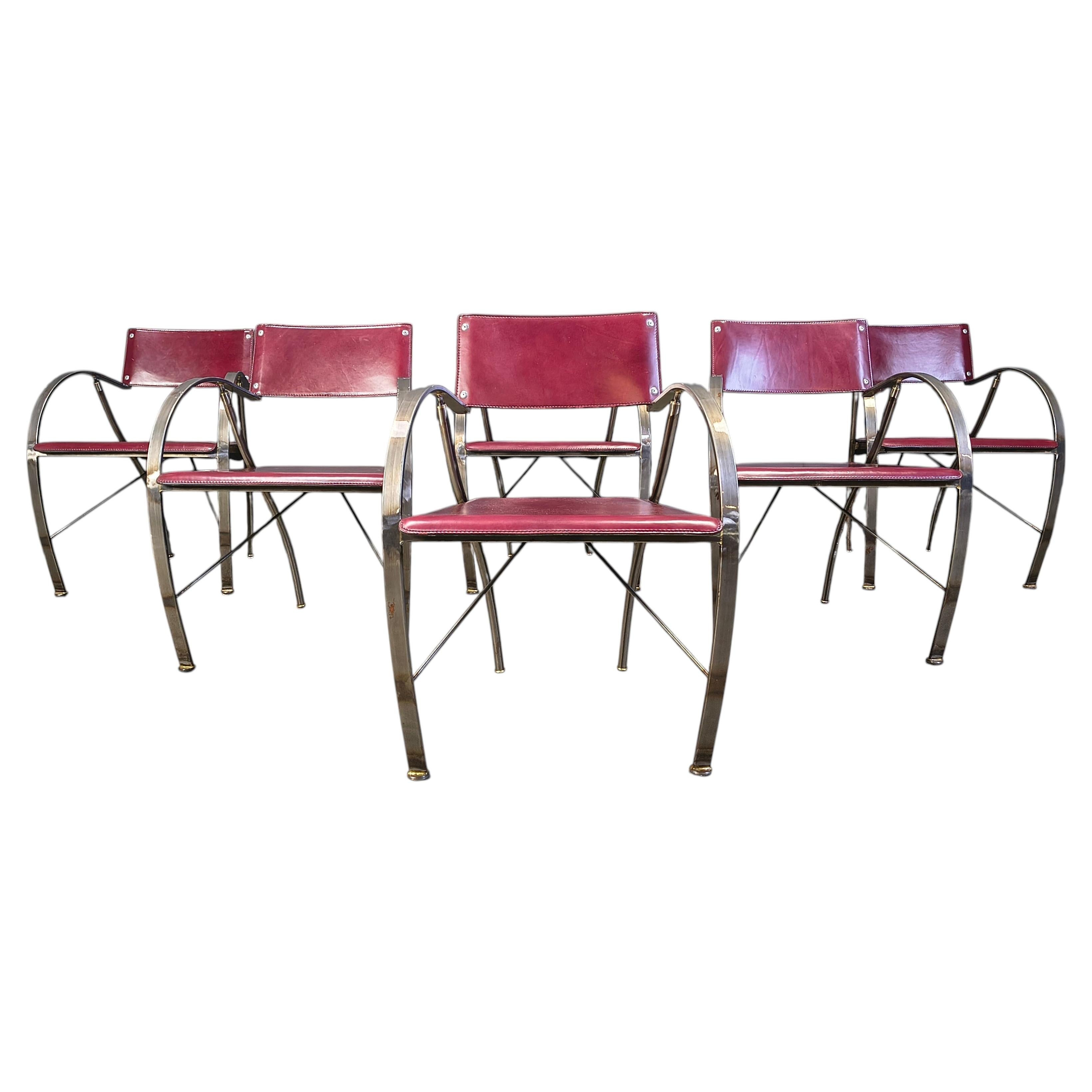 Chaises de salle à manger vintage par Segis Italie, 1980