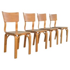 Esszimmerstühle im Vintage-Stil von Thonet, Sitz aus Buche und Sattel