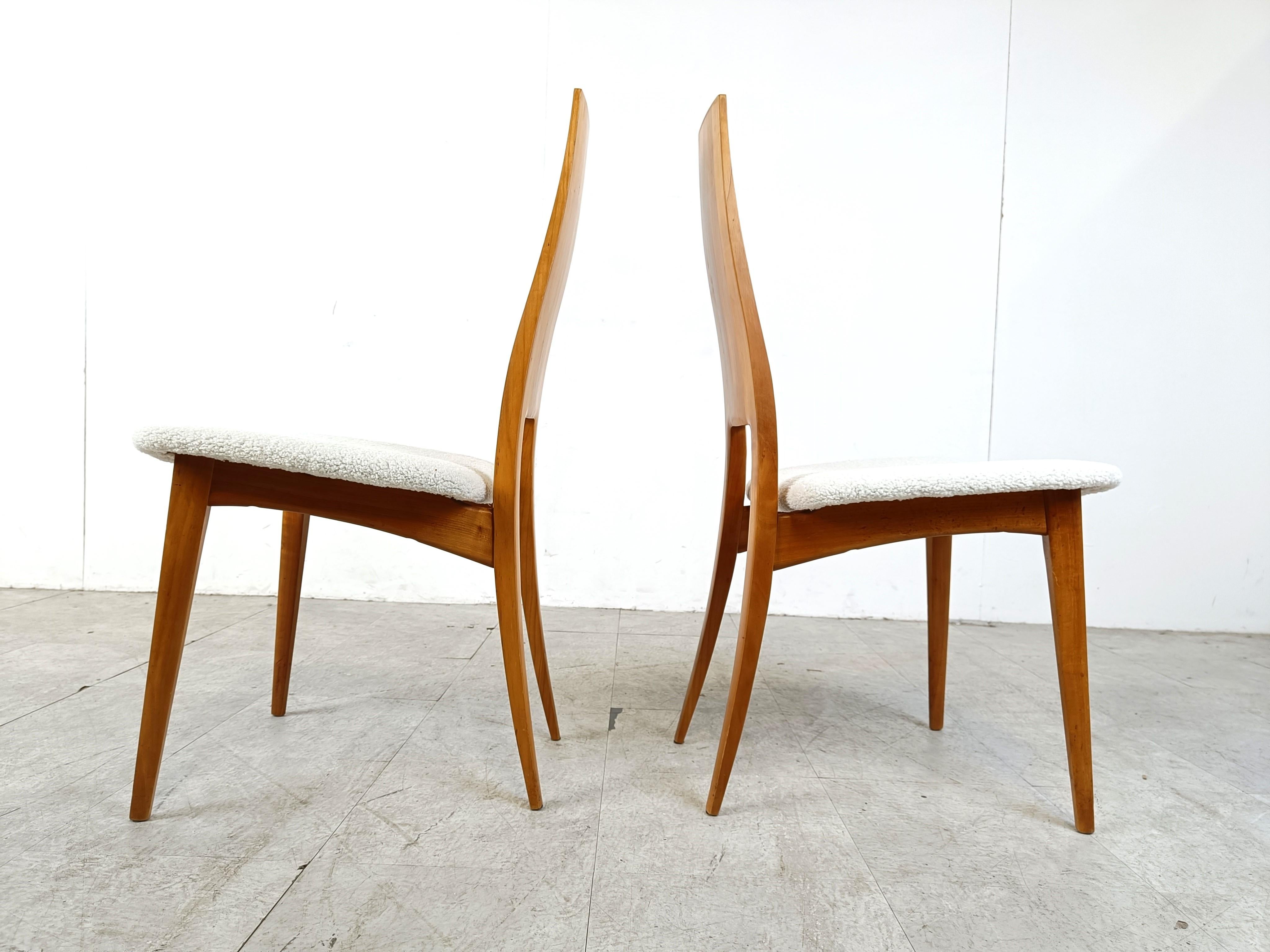 Vintage dining chairs by Van den berghe Pauvers, 1970s 4