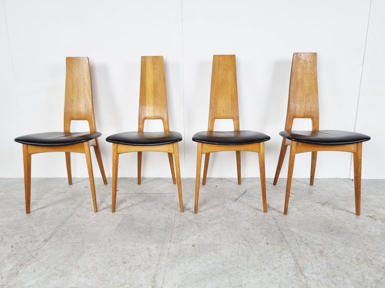Mid-Century Modern Vintage Dining Chairs by Van Den Berghe Pauvers, 1970s For Sale