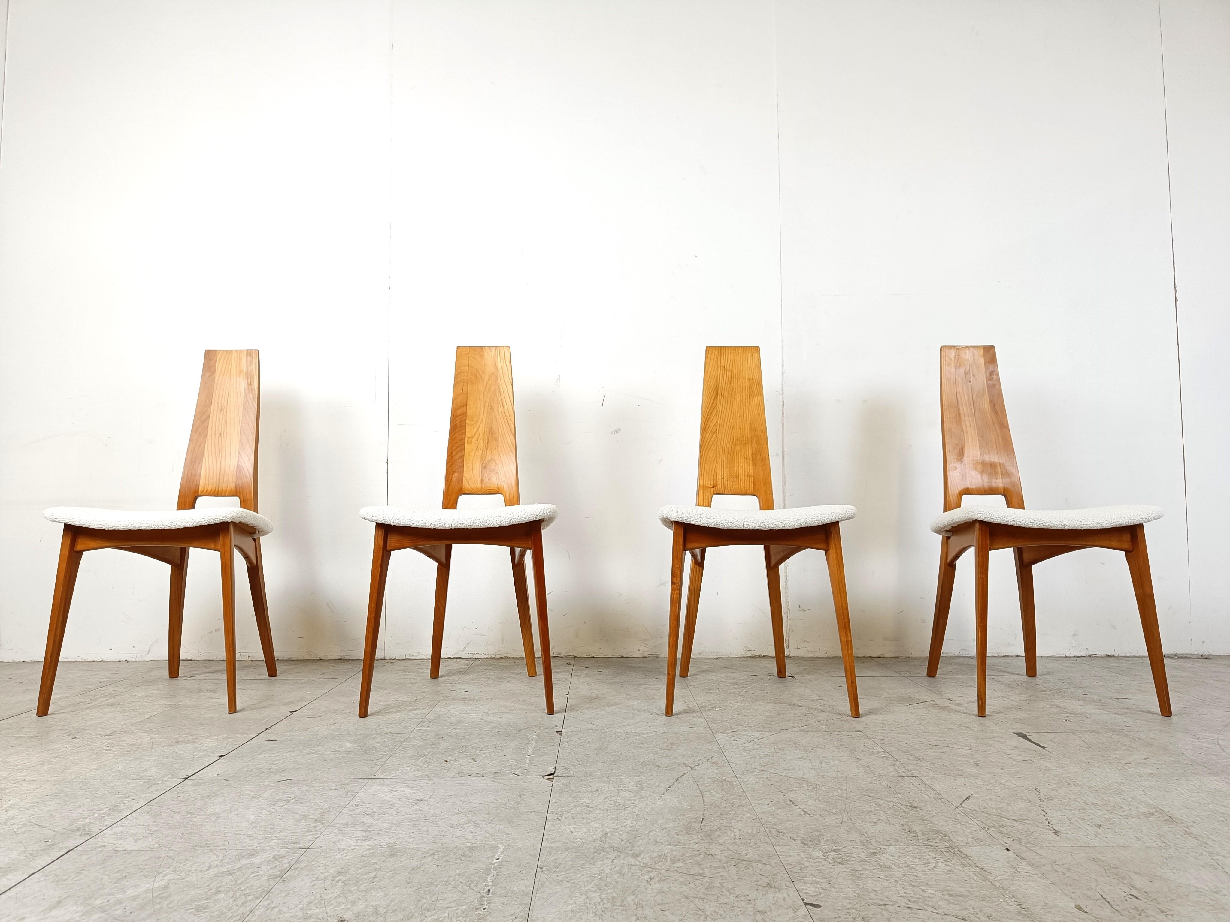 Vintage dining chairs by Van den berghe Pauvers, 1970s 1