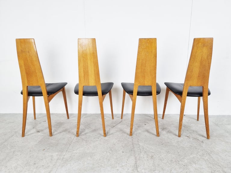Vintage Dining Chairs by Van Den Berghe Pauvers, 1970s For Sale 2