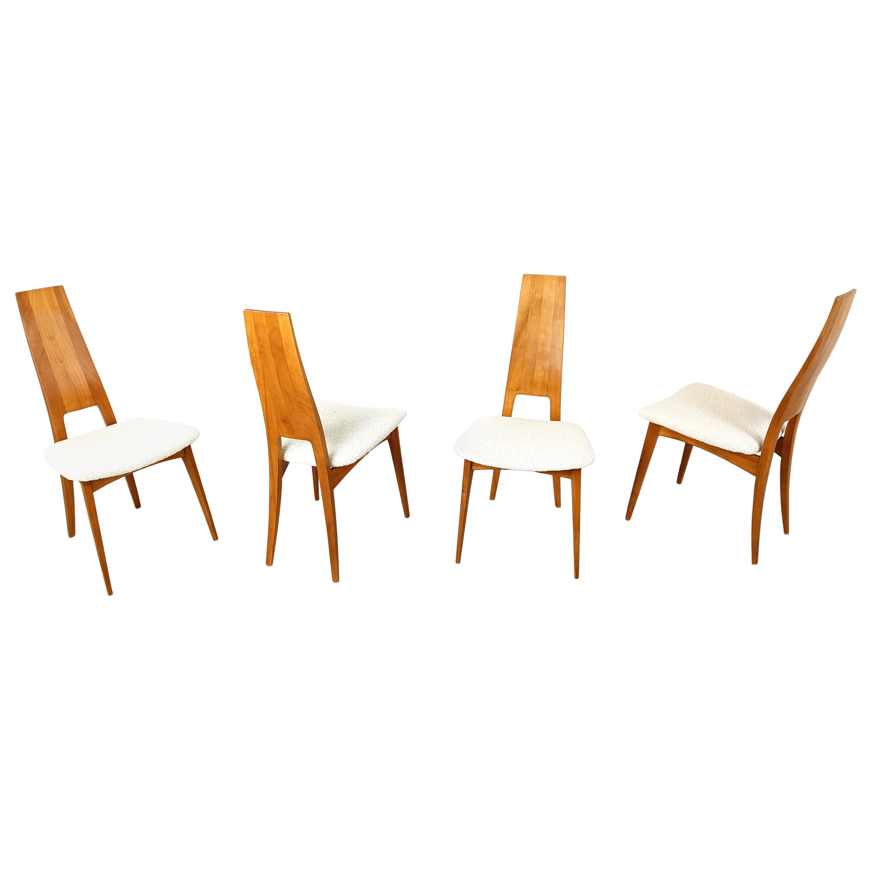 Vintage dining chairs by Van den berghe Pauvers, 1970s
