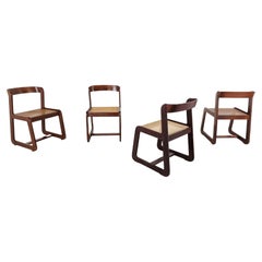 Vintage Dining Chairs by Willy Rizzo for Mario Sabot Set of 4, 1970s