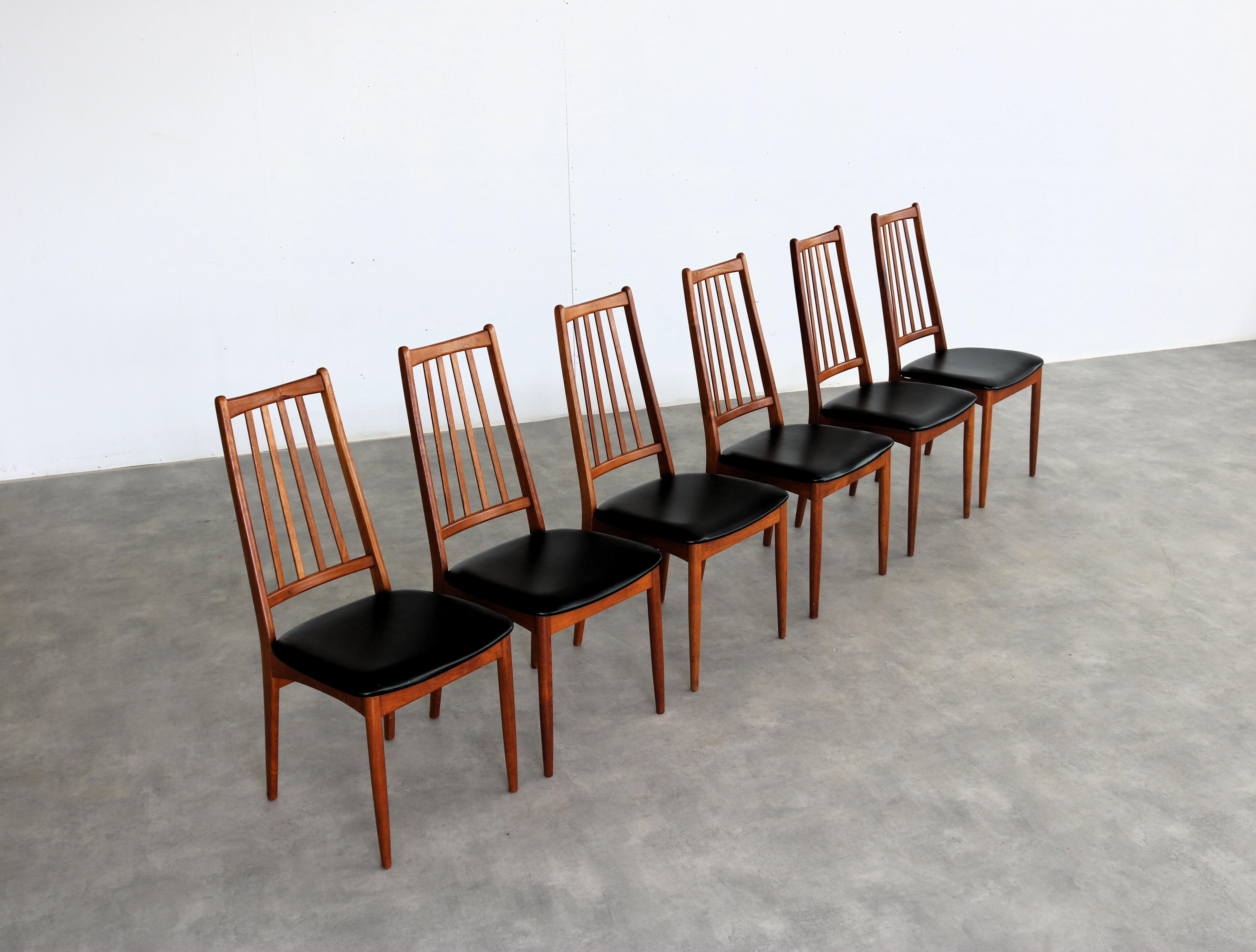 Chaises de salle à manger vintage  chaises  1960s  Danois Bon état - En vente à Lemmer, NL