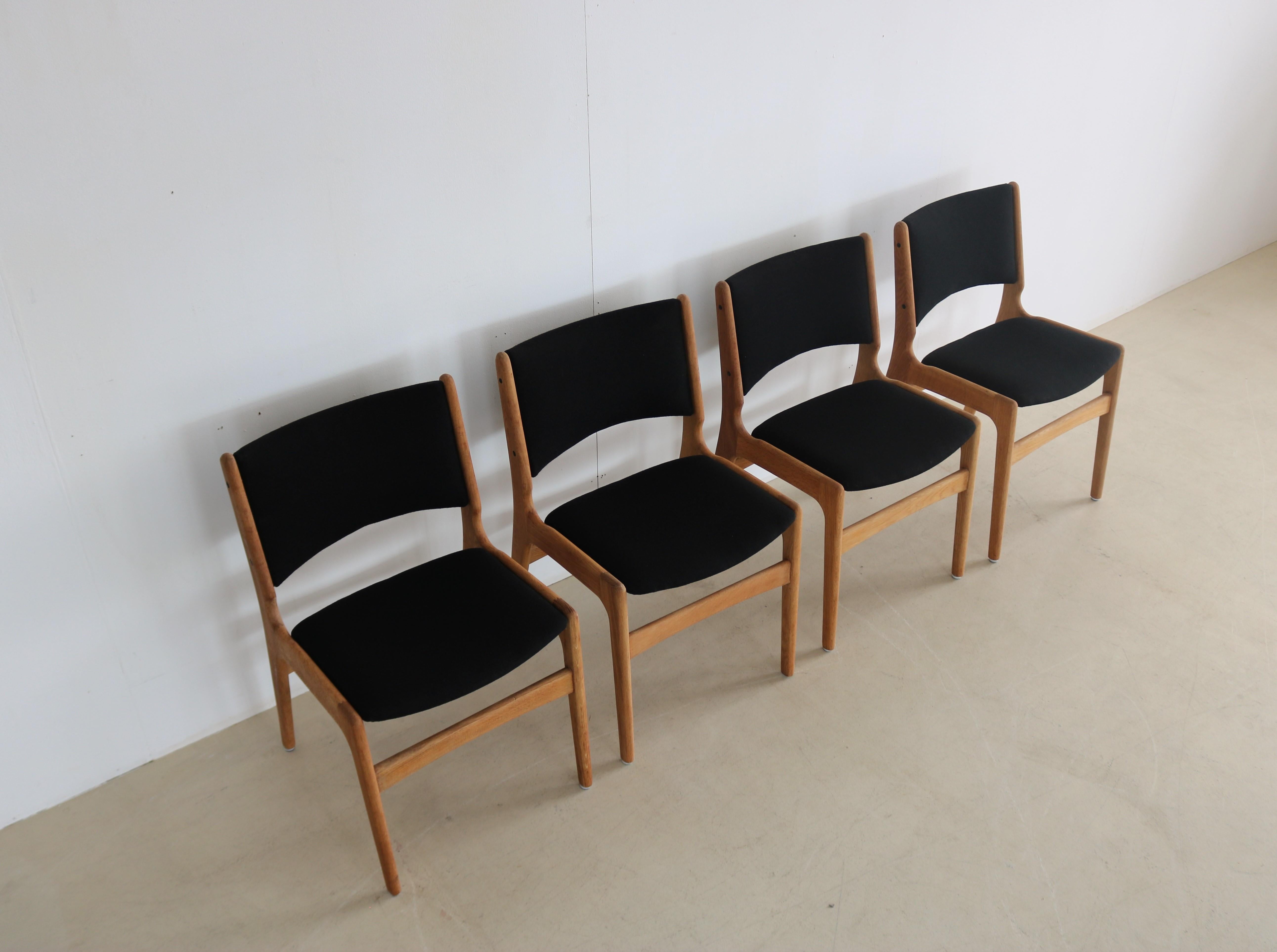 Danish vintage dining chairs  chairs  1960s  oak For Sale