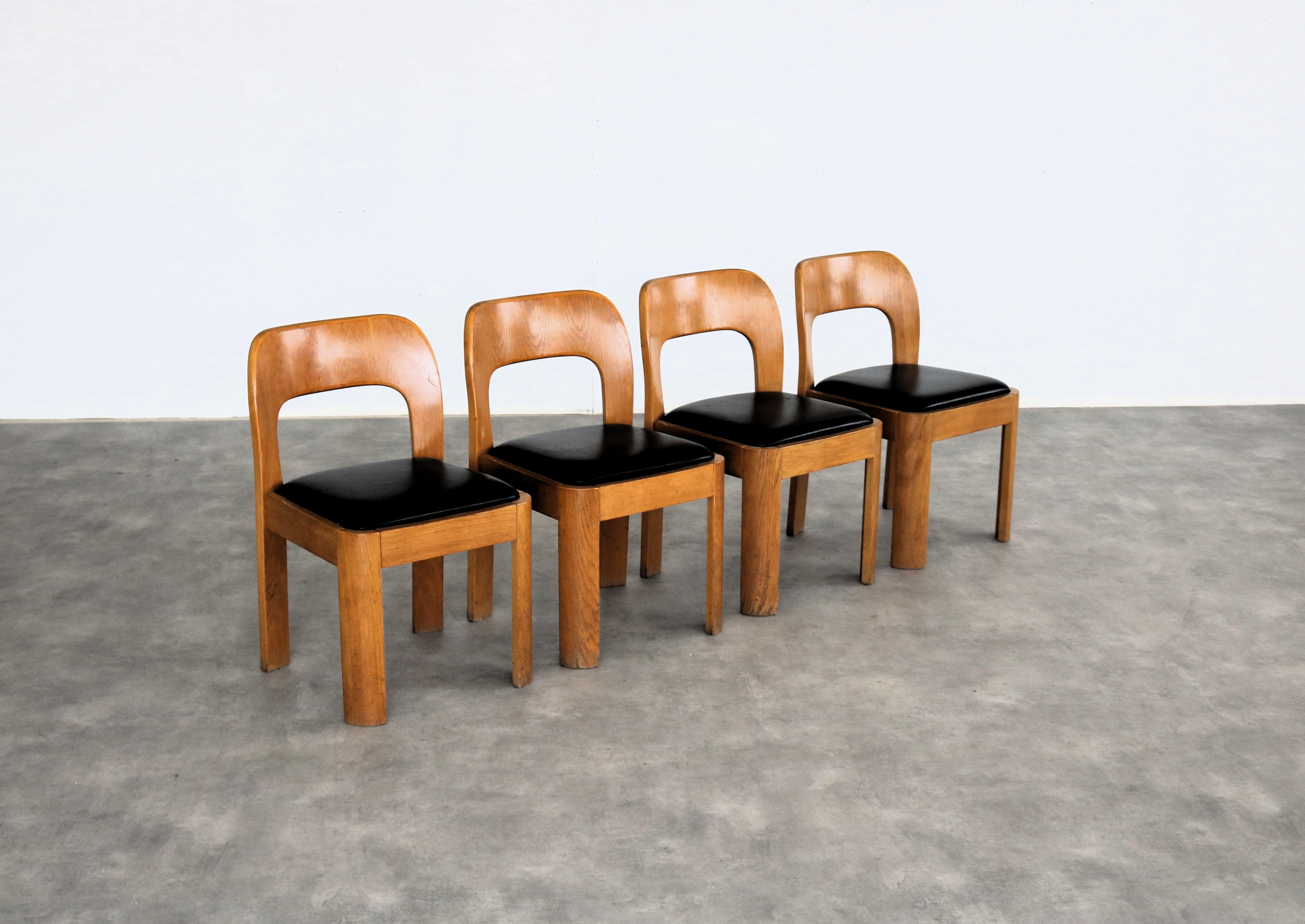 Olandese Sedie da pranzo vintage  sedie  1960s  Oak in vendita