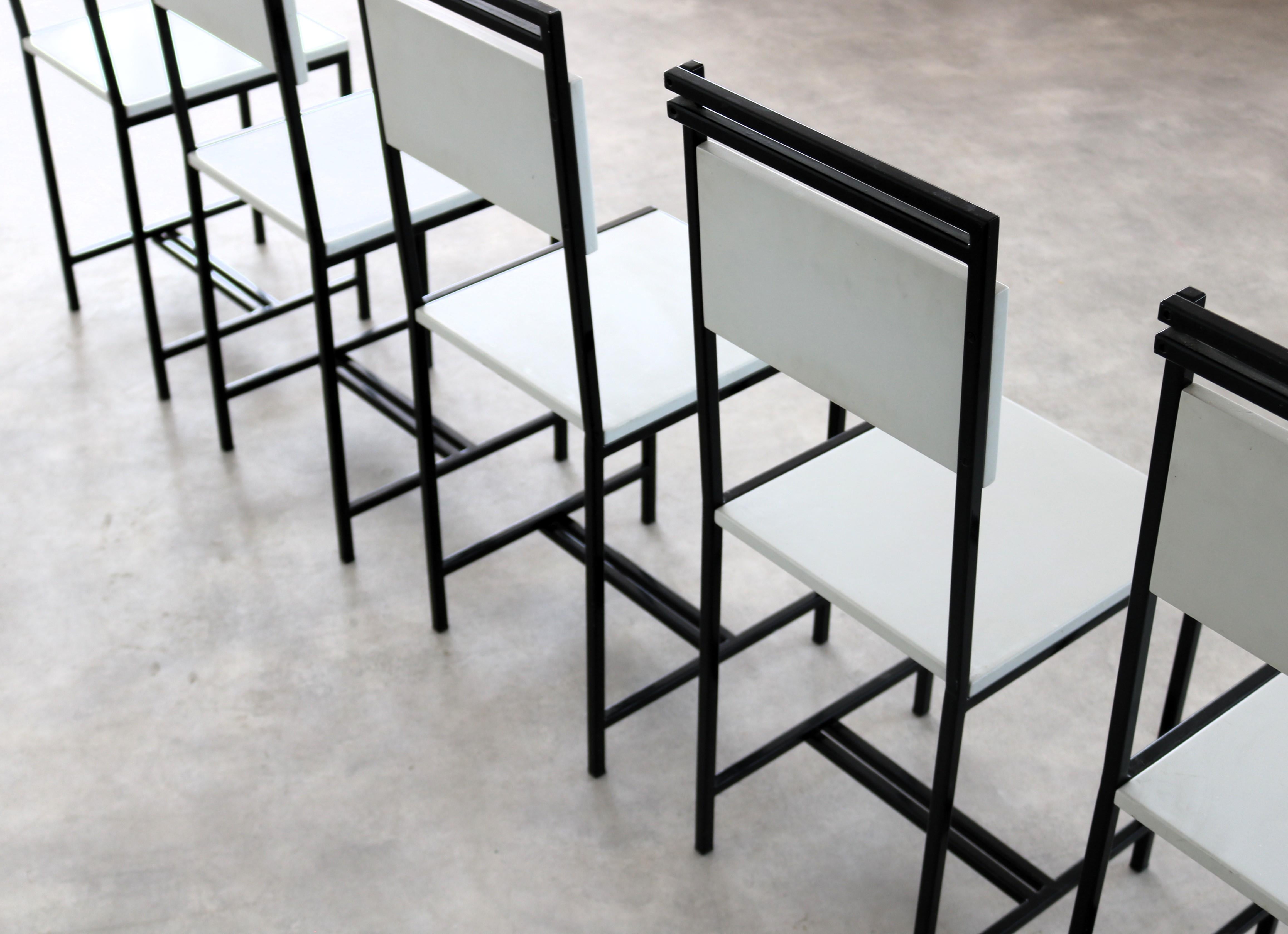 vintage dining chairs  chairs  1960s  set of 5 For Sale 8