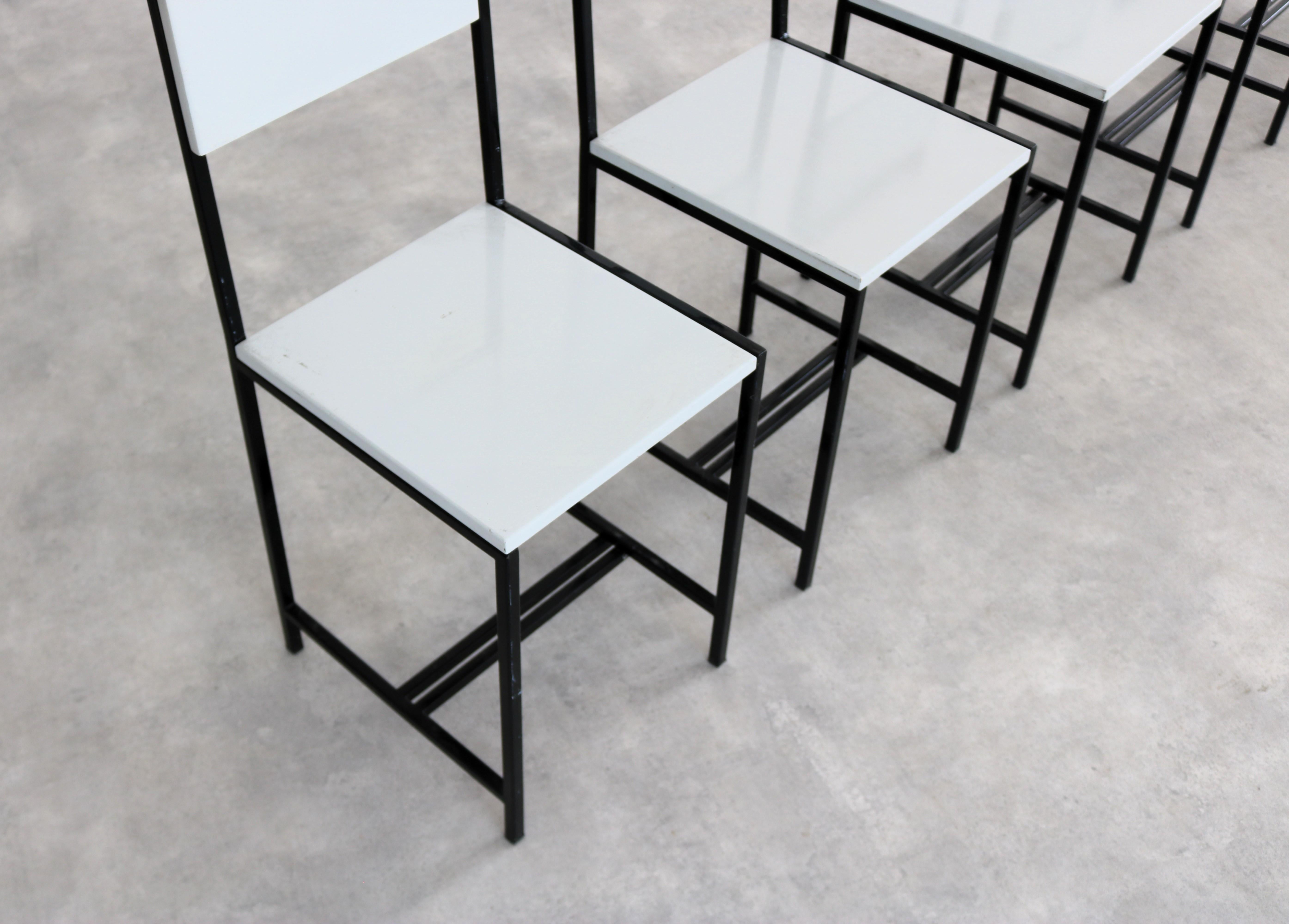 vintage dining chairs  chairs  1960s  set of 5 For Sale 2