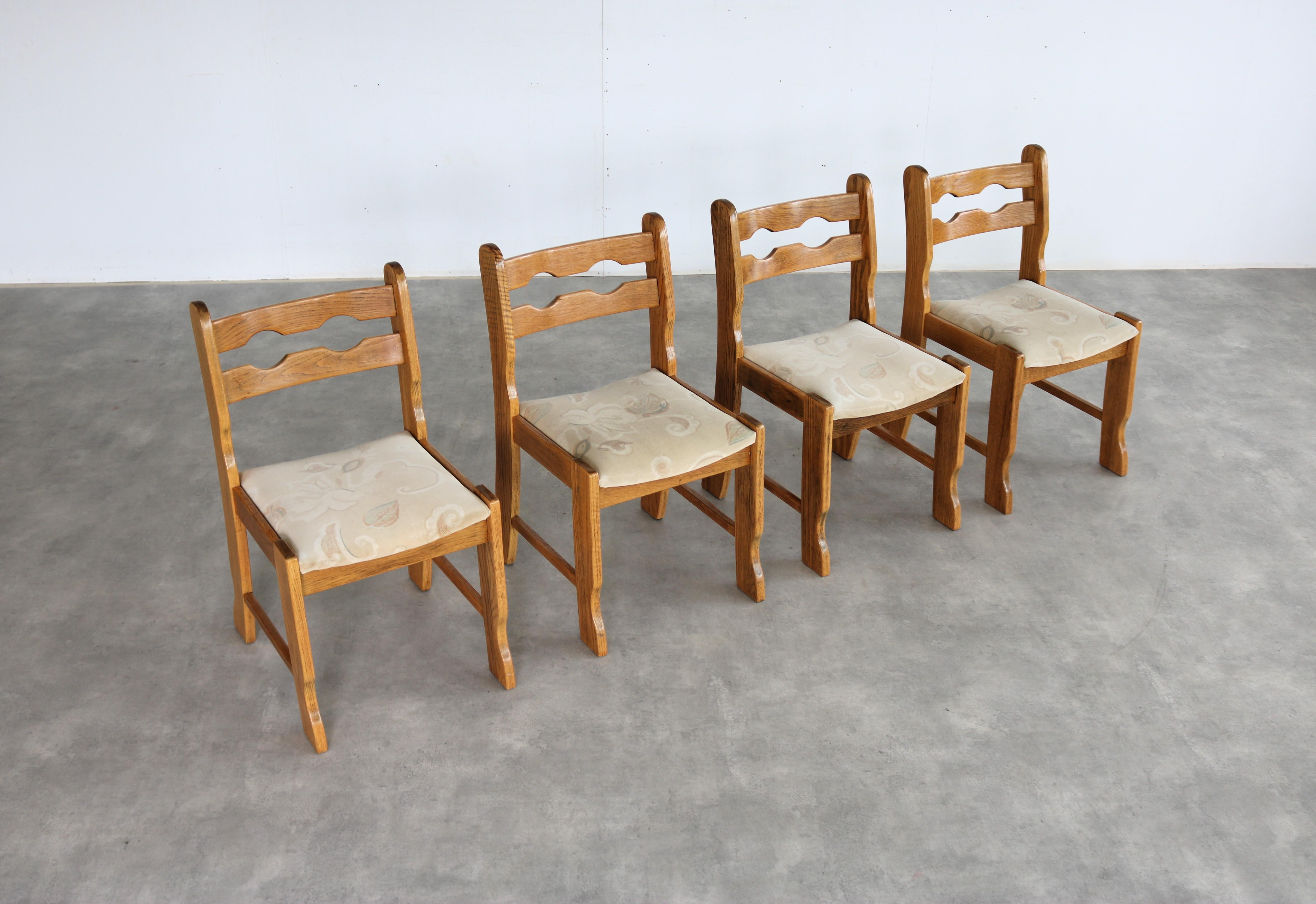 vintage dining chairs  chairs  brutalist  1960s For Sale 4