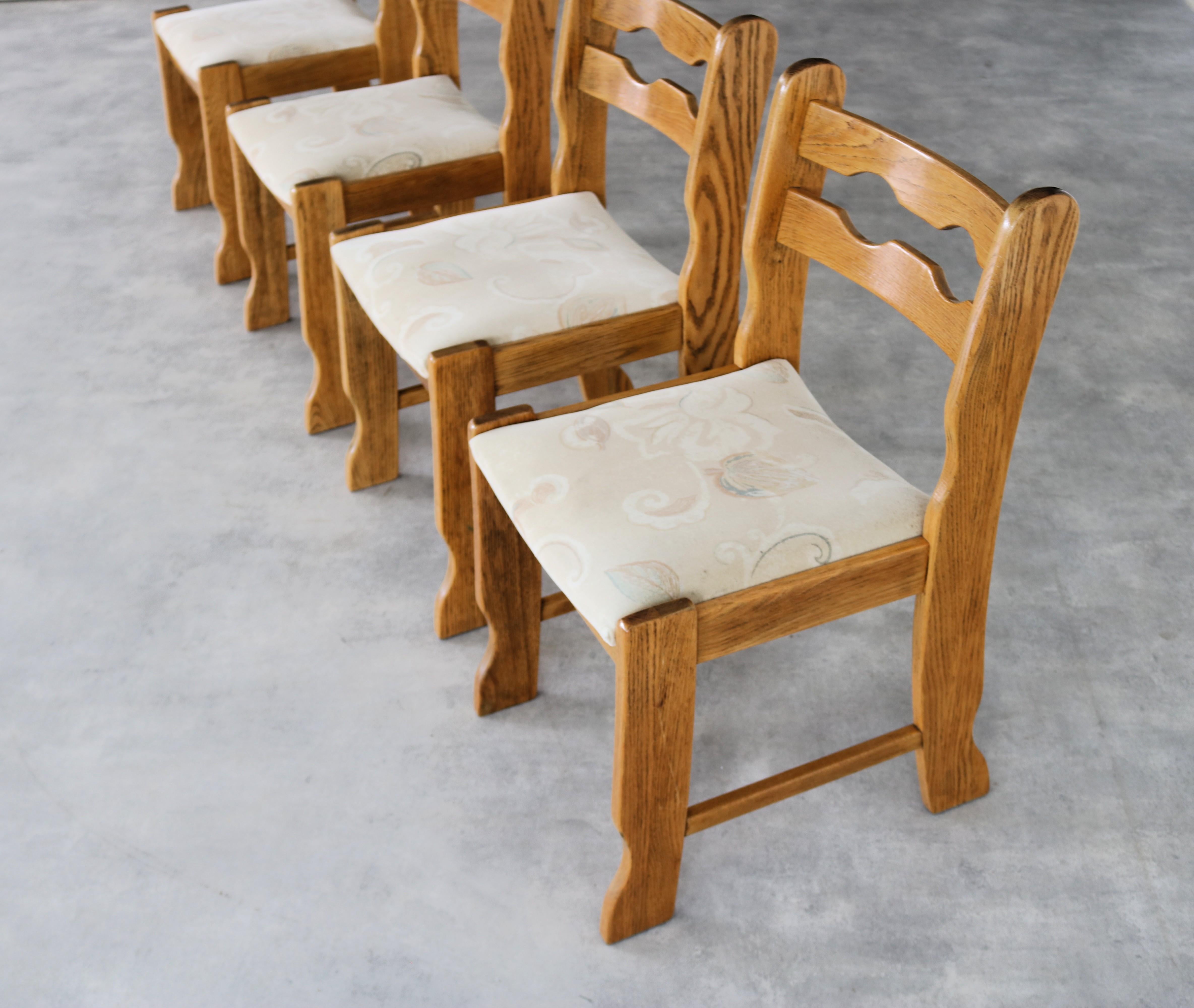 vintage dining chairs  chairs  brutalist  1960s For Sale 2