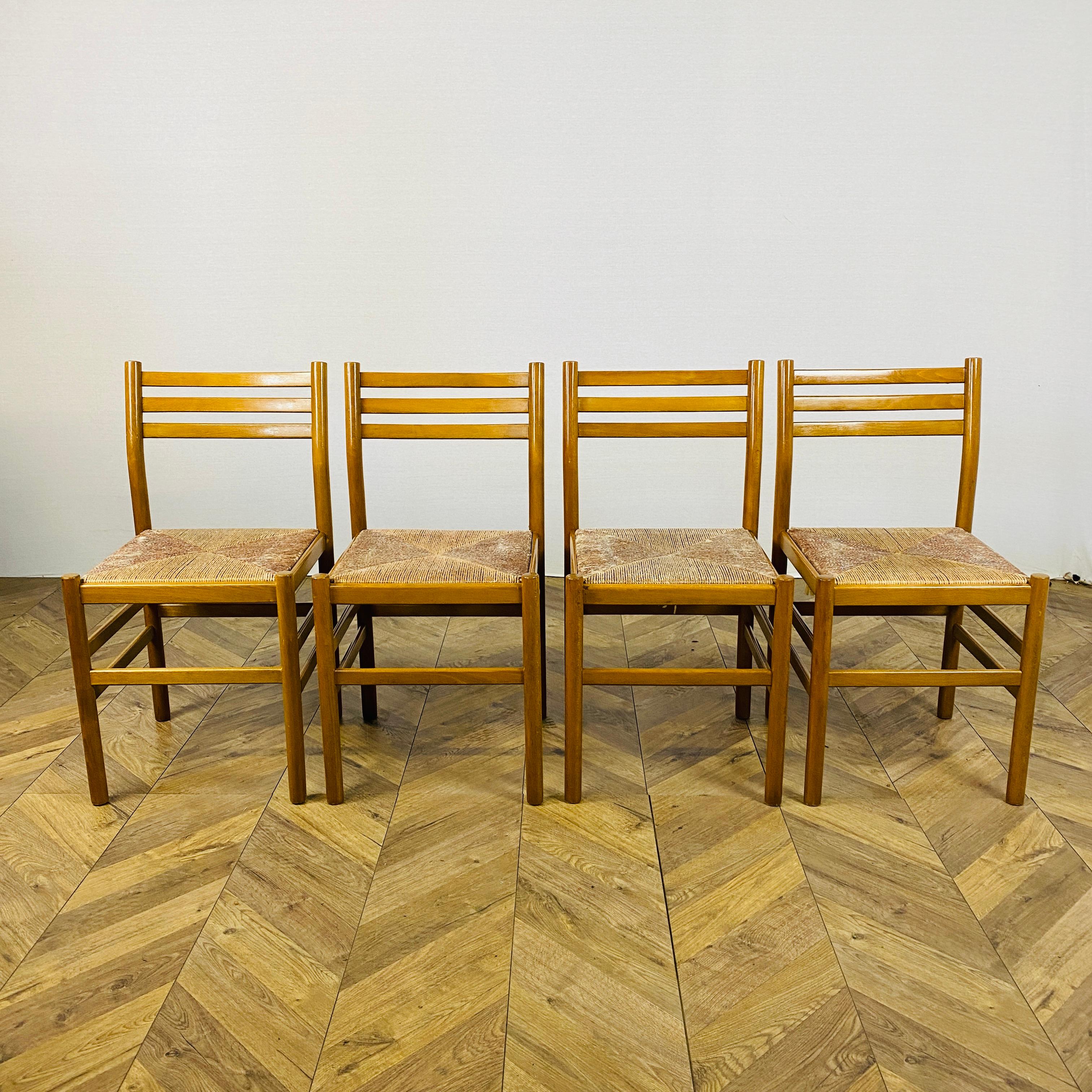 Vintage Dining Chairs, Set of 4, 1970s 2