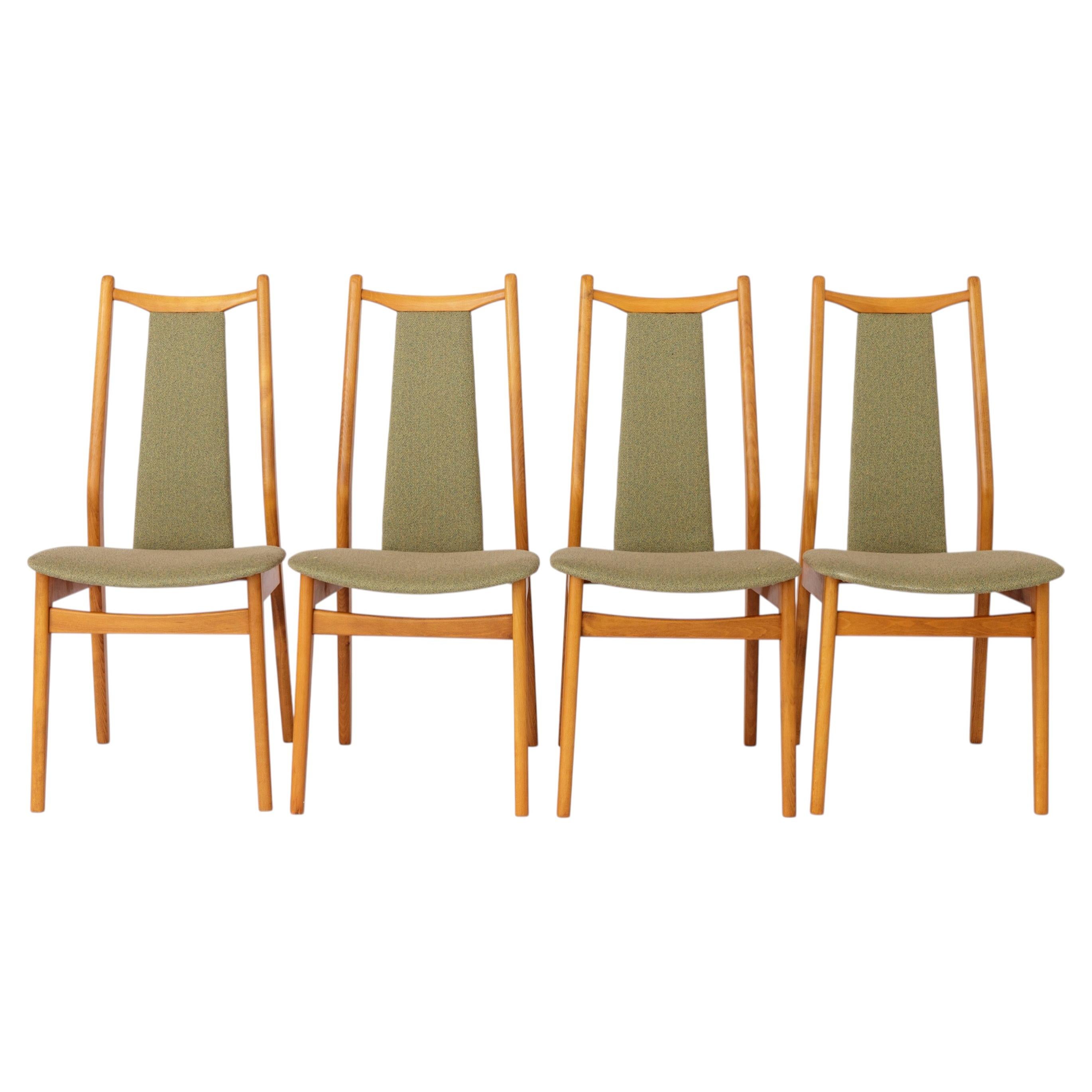 Vintage Dining Chairs Set of 4, Mid Century Modern Chairs, 1960s German Casala