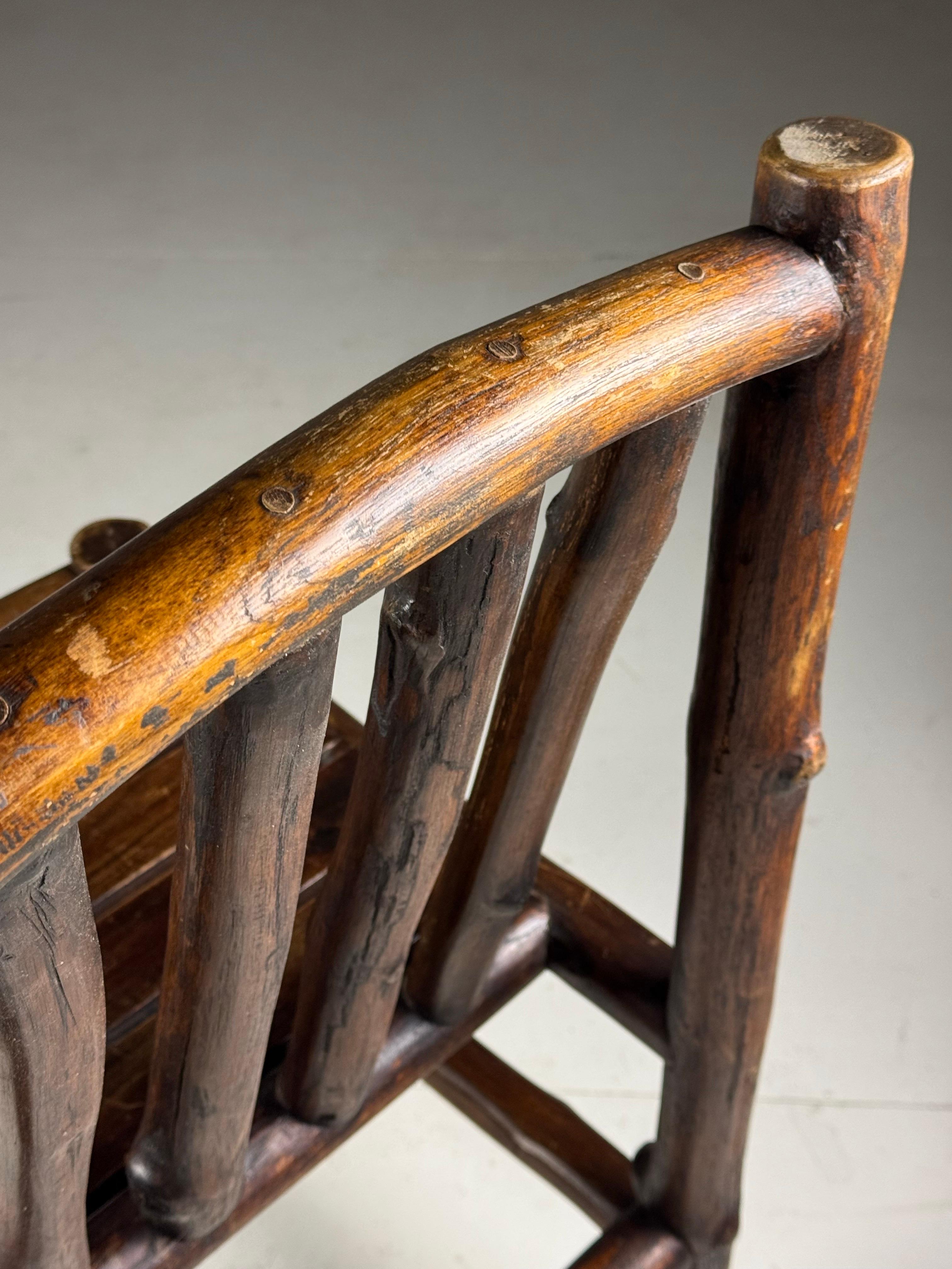 Chaises de salle à manger vintage tronc en vente 11