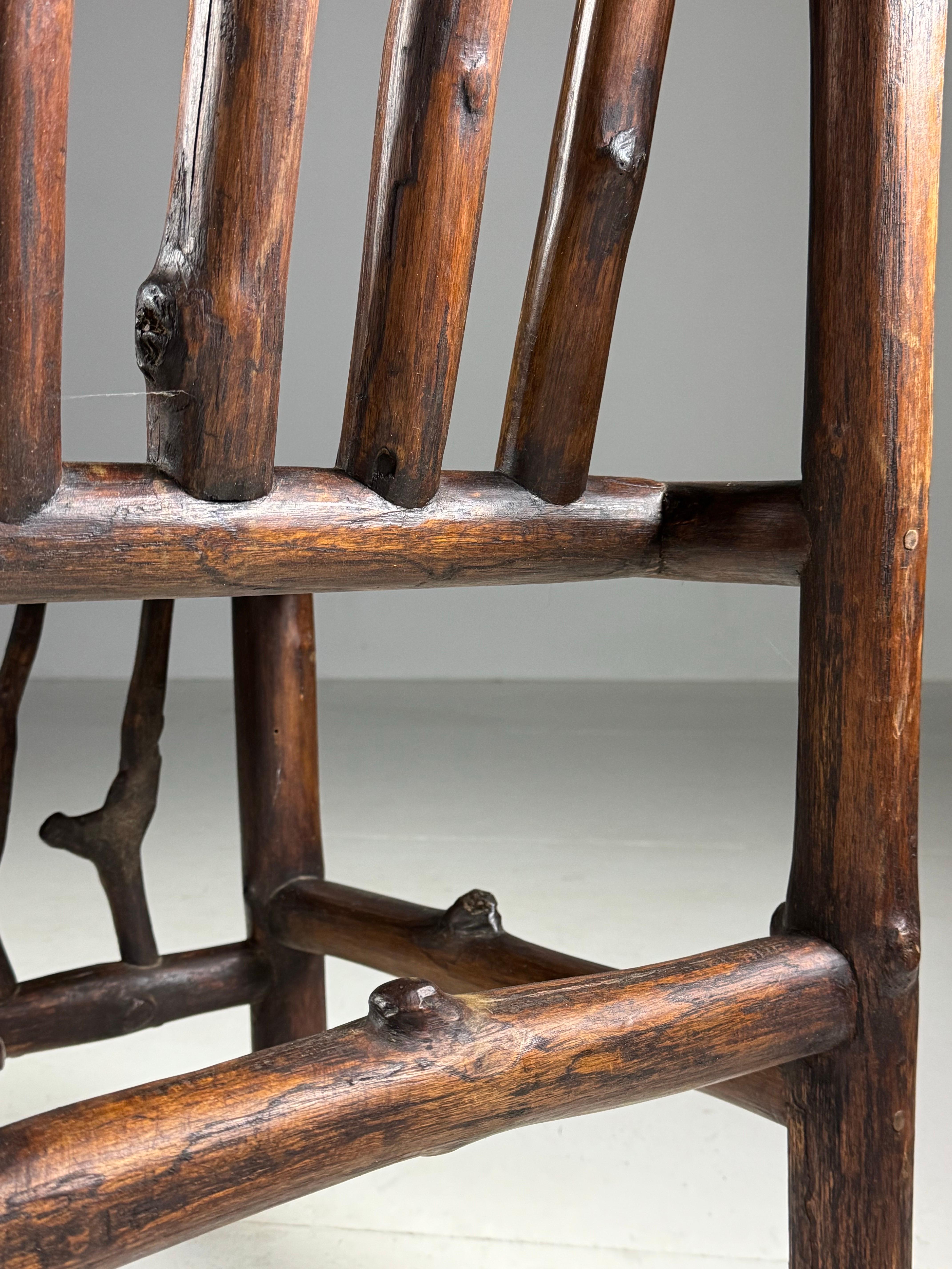 Chaises de salle à manger vintage tronc en vente 13