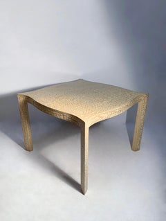 Tavolo da pranzo o da gioco vintage di Samuel Marx con finitura craquelure