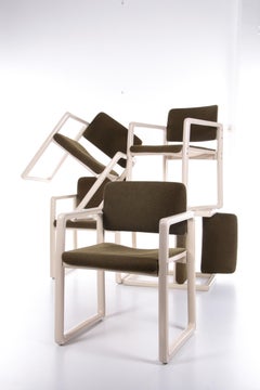 Vintage Dining Room Chairs by B. Meijer by Kembo Holland, 1960s