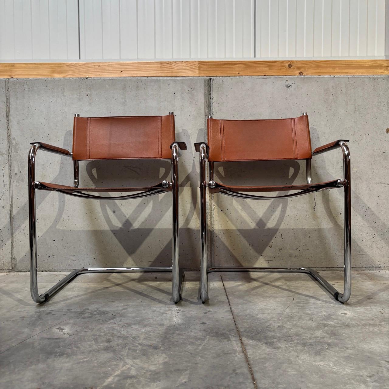 Bauhaus Vintage dining room chairs  cantilever chairs 6 pieces  Designer Mart Stam, 70