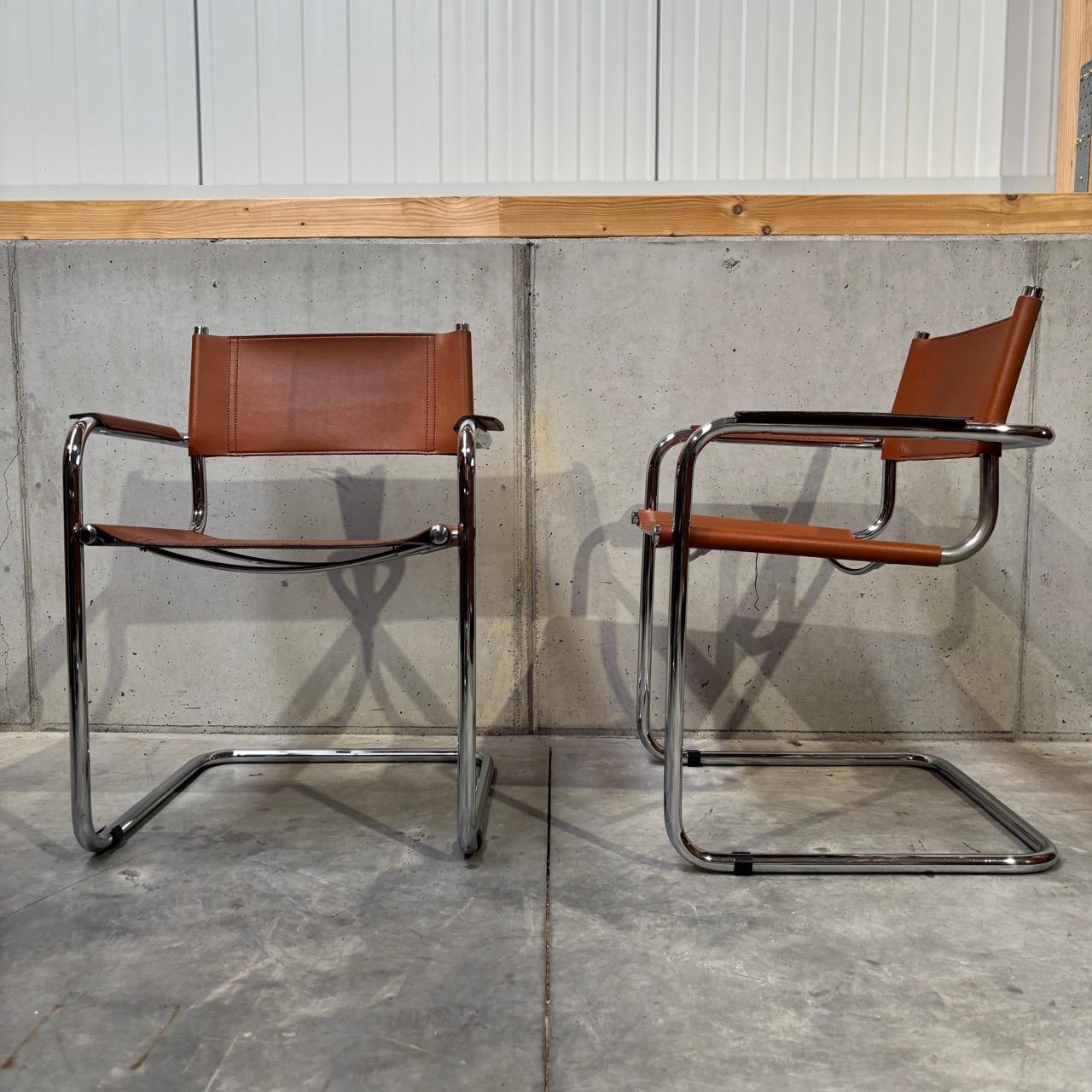 Vintage dining room chairs  cantilever chairs 6 pieces  Designer Mart Stam, 70 In Good Condition In Würzburg, DE