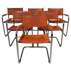 Vintage dining room chairs  cantilever chairs 6 pieces  Designer Mart Stam, 70