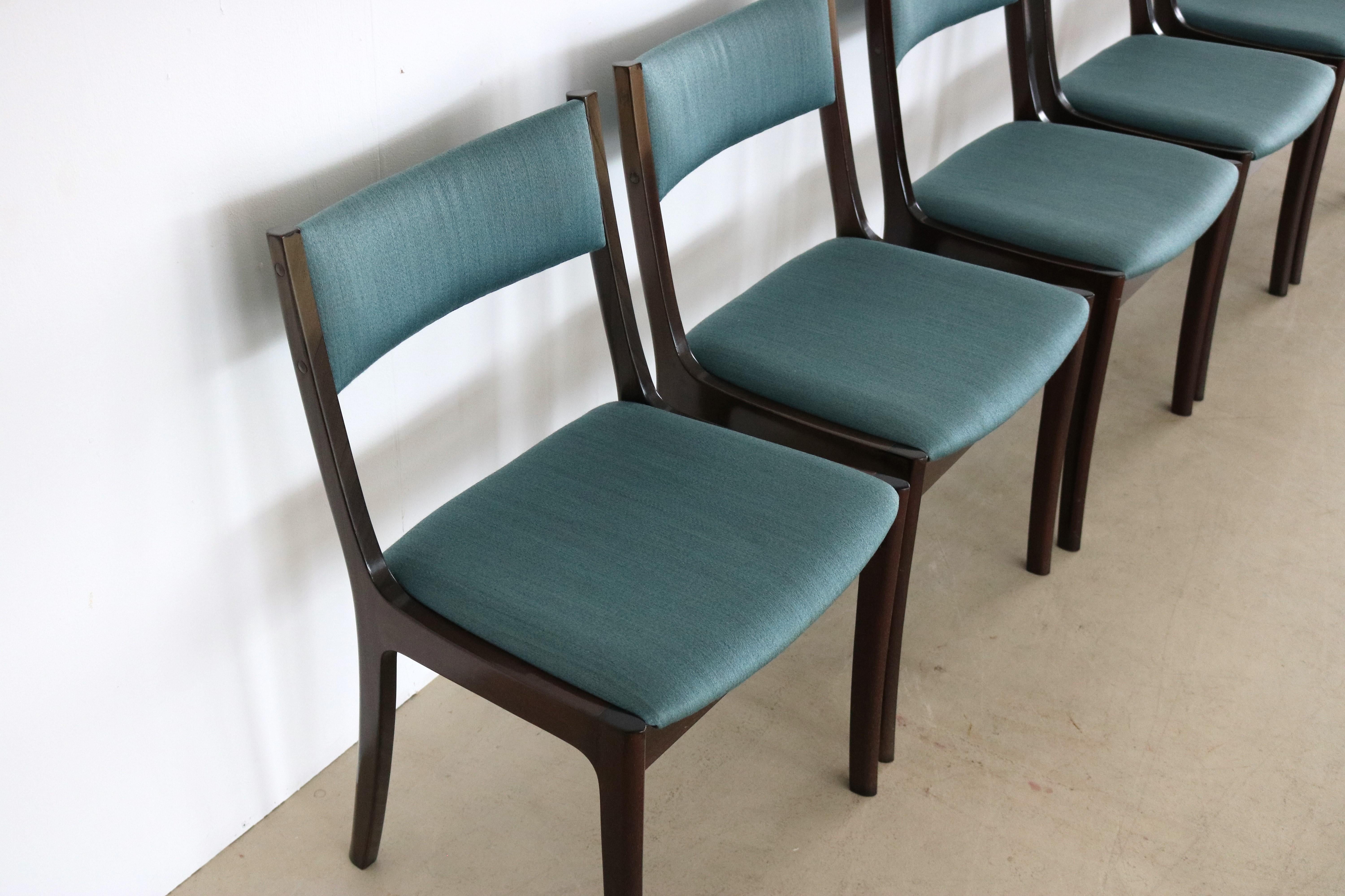 Fabric Vintage Dining Room Chairs Chairs 50s Danish For Sale