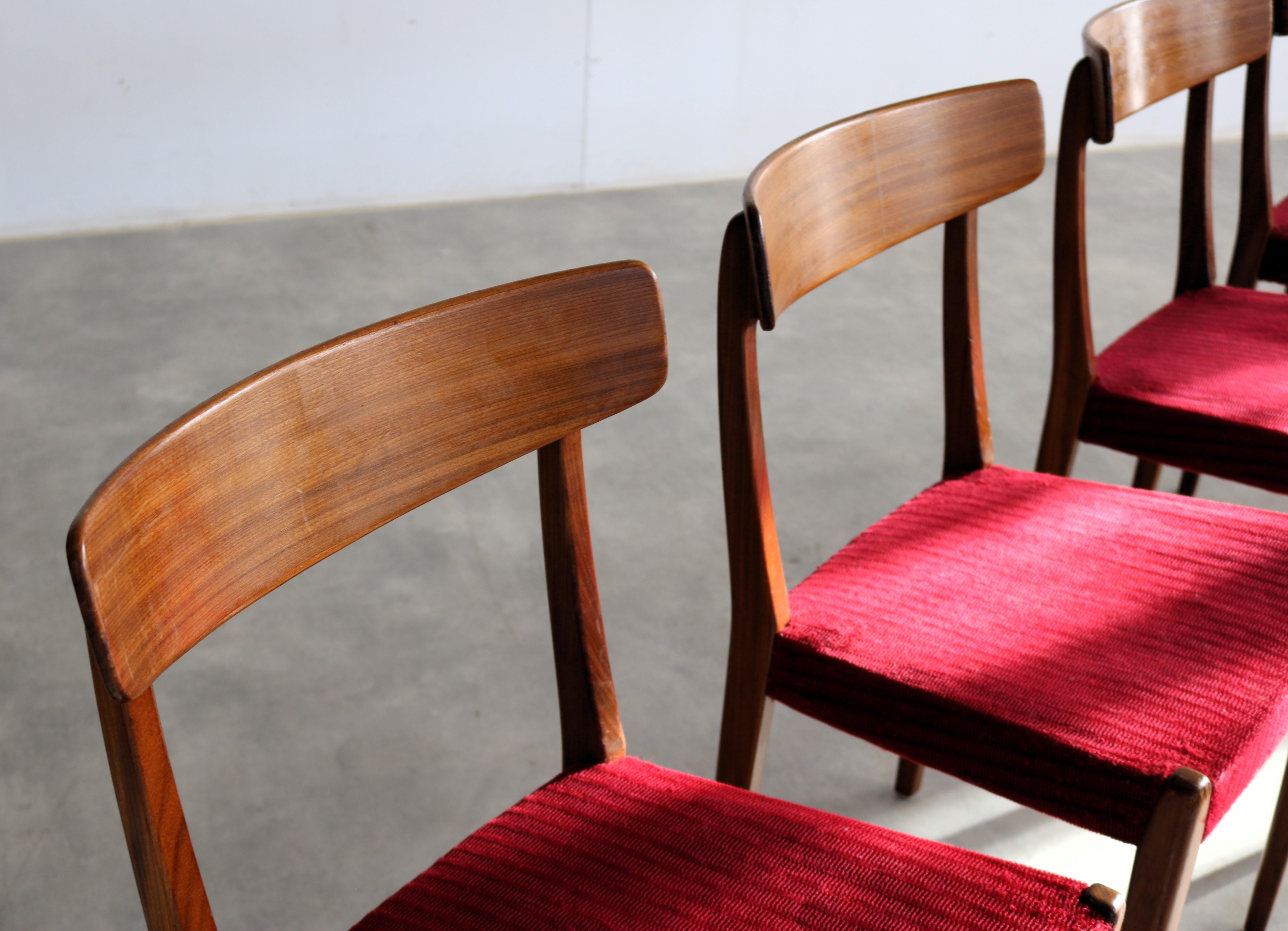 Fabric vintage dining room chairs  chairs  60s  Skaraborgs