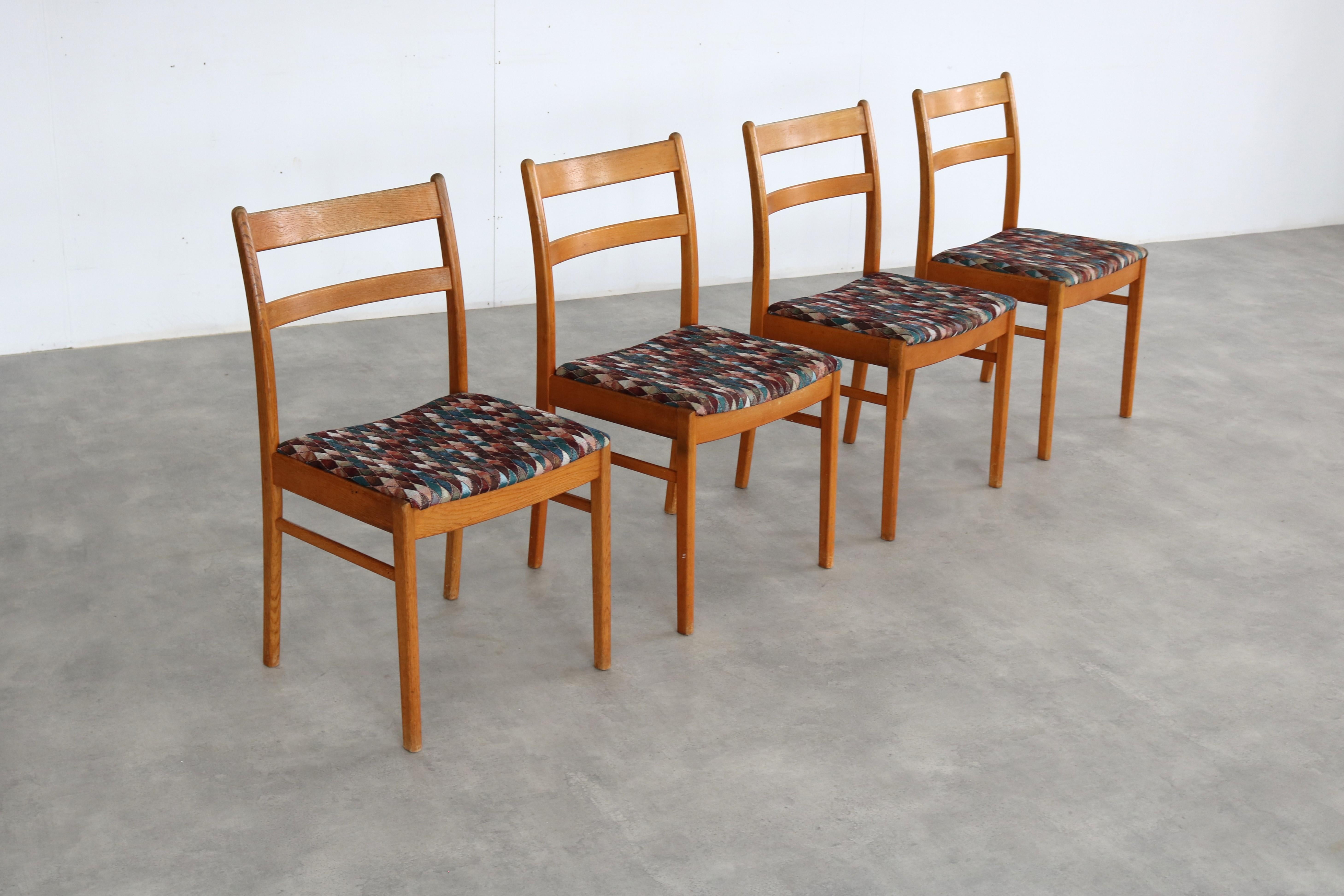 vintage dining room chairs  chairs  60s  Sweden In Good Condition For Sale In GRONINGEN, NL