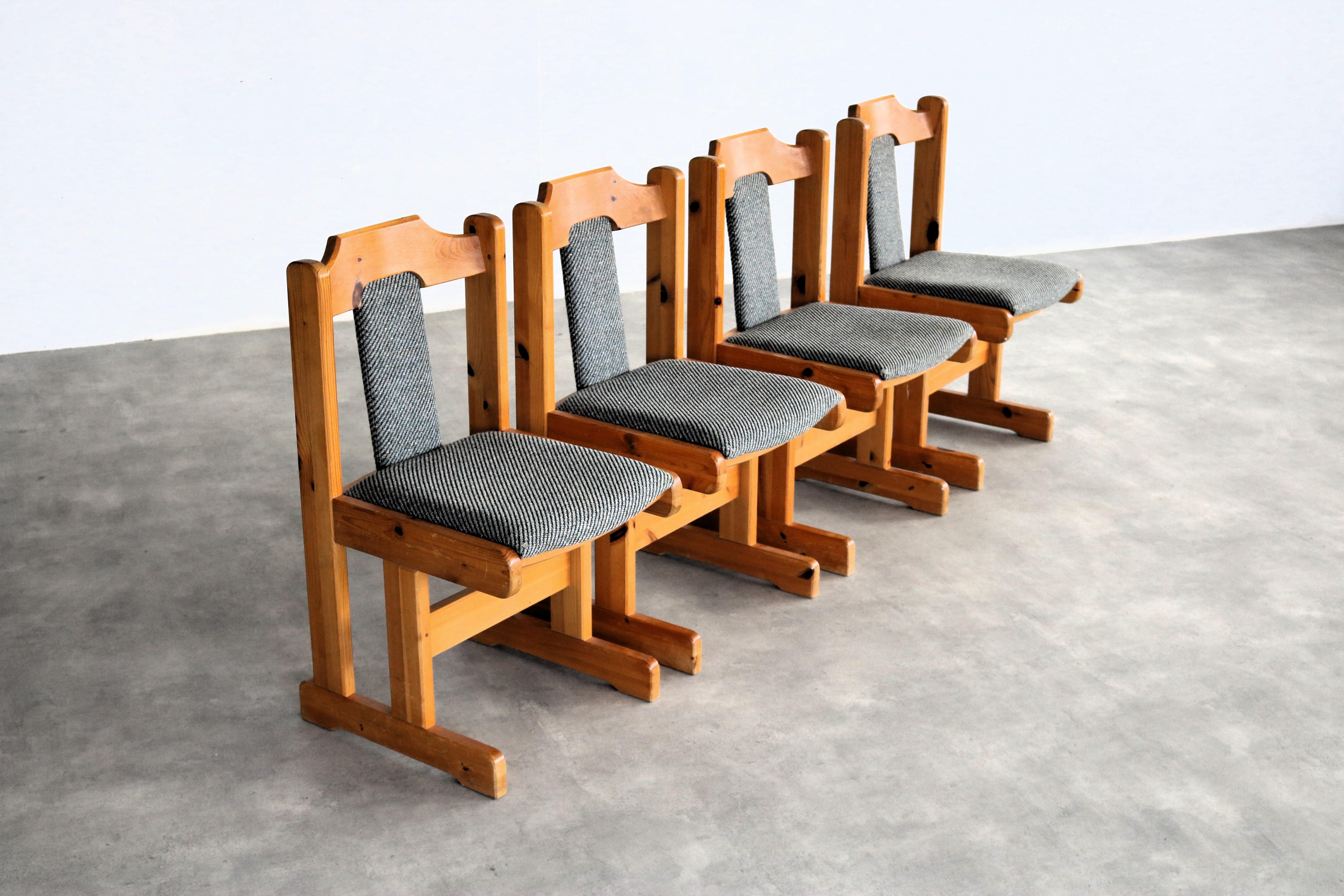 vintage dining room chairs  chairs  60s  Sweden In Good Condition For Sale In Lemmer, NL