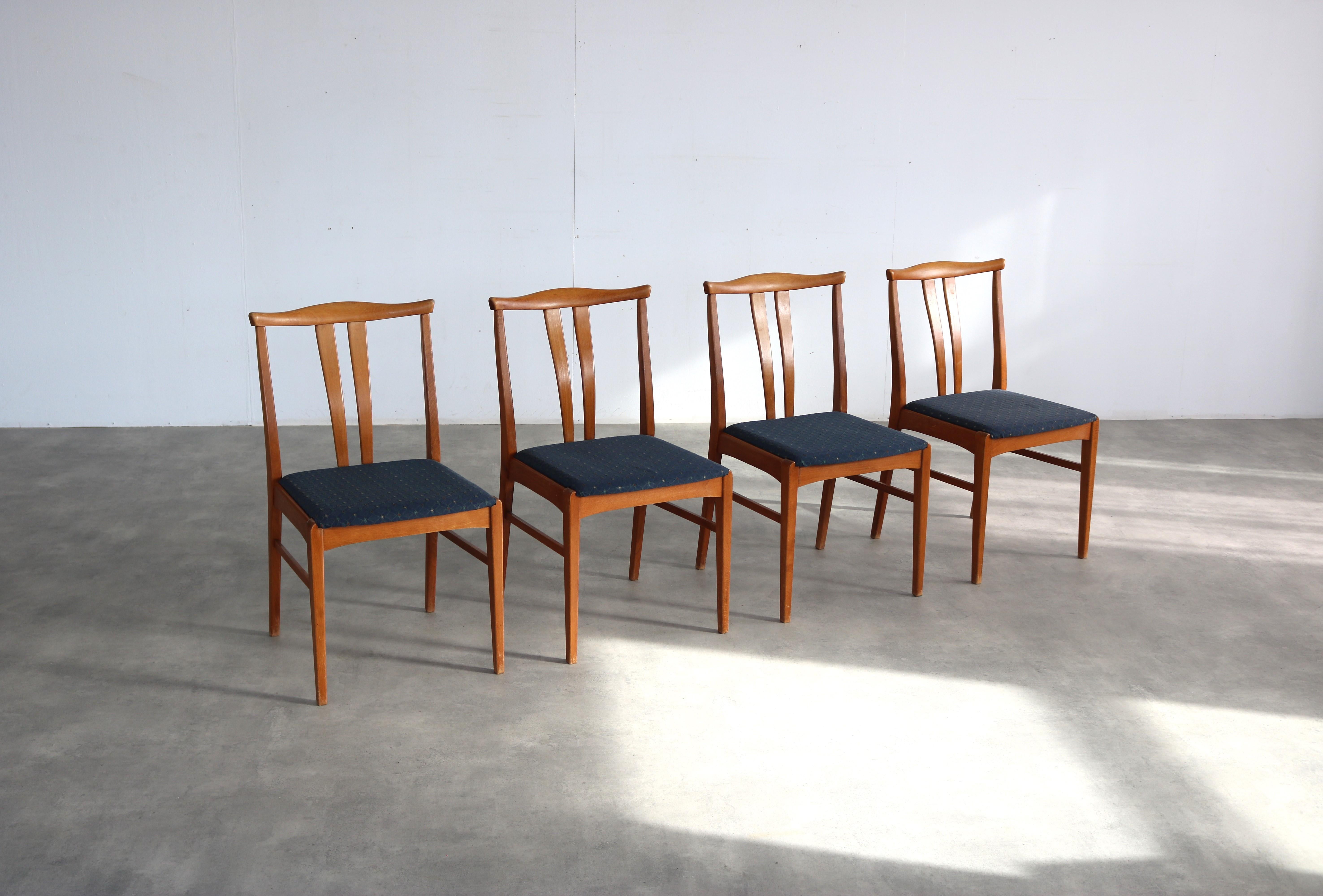 vintage dining room chairs  chairs  60s  Swedish In Good Condition For Sale In GRONINGEN, NL