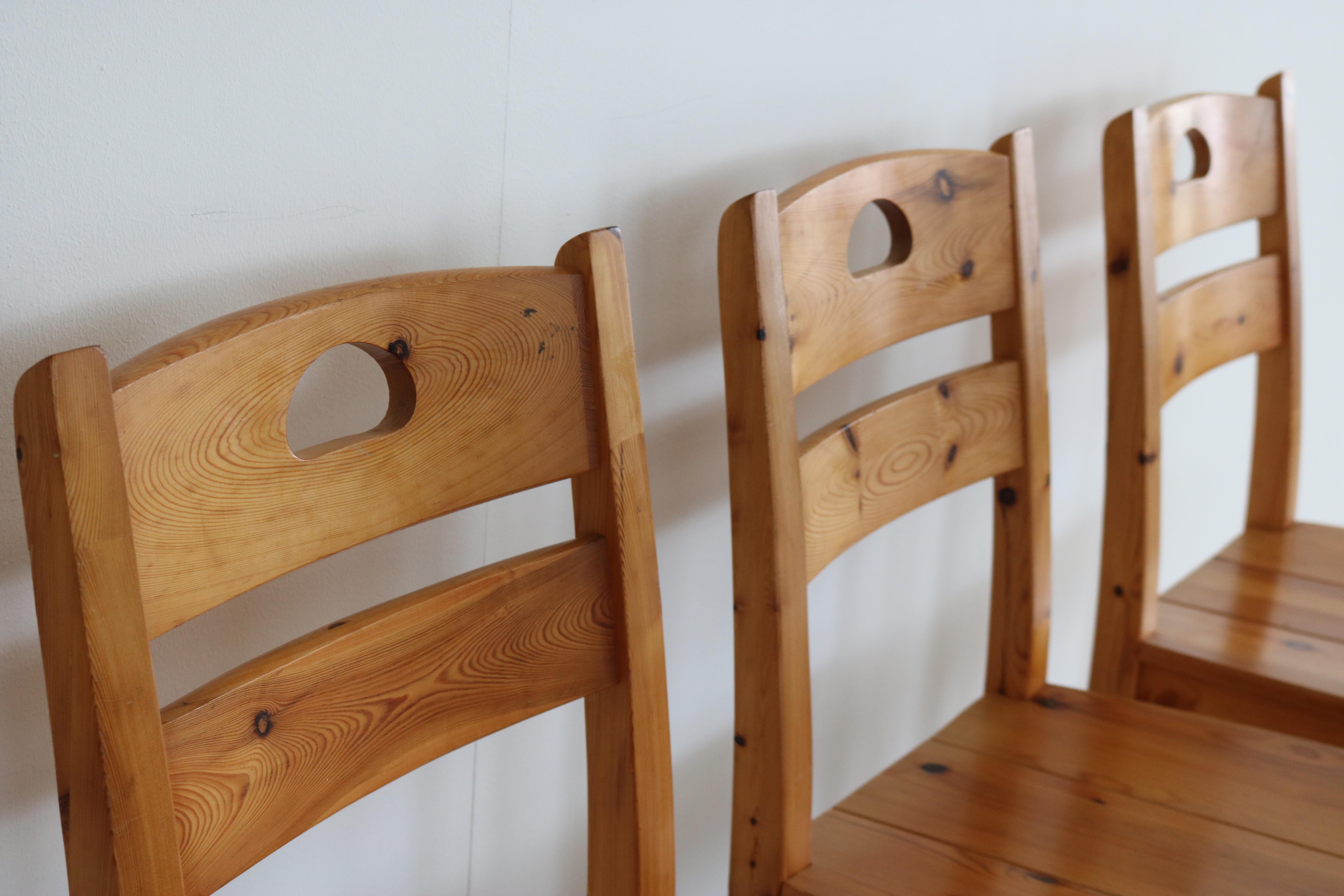 Pine vintage dining room chairs  chairs  pine For Sale