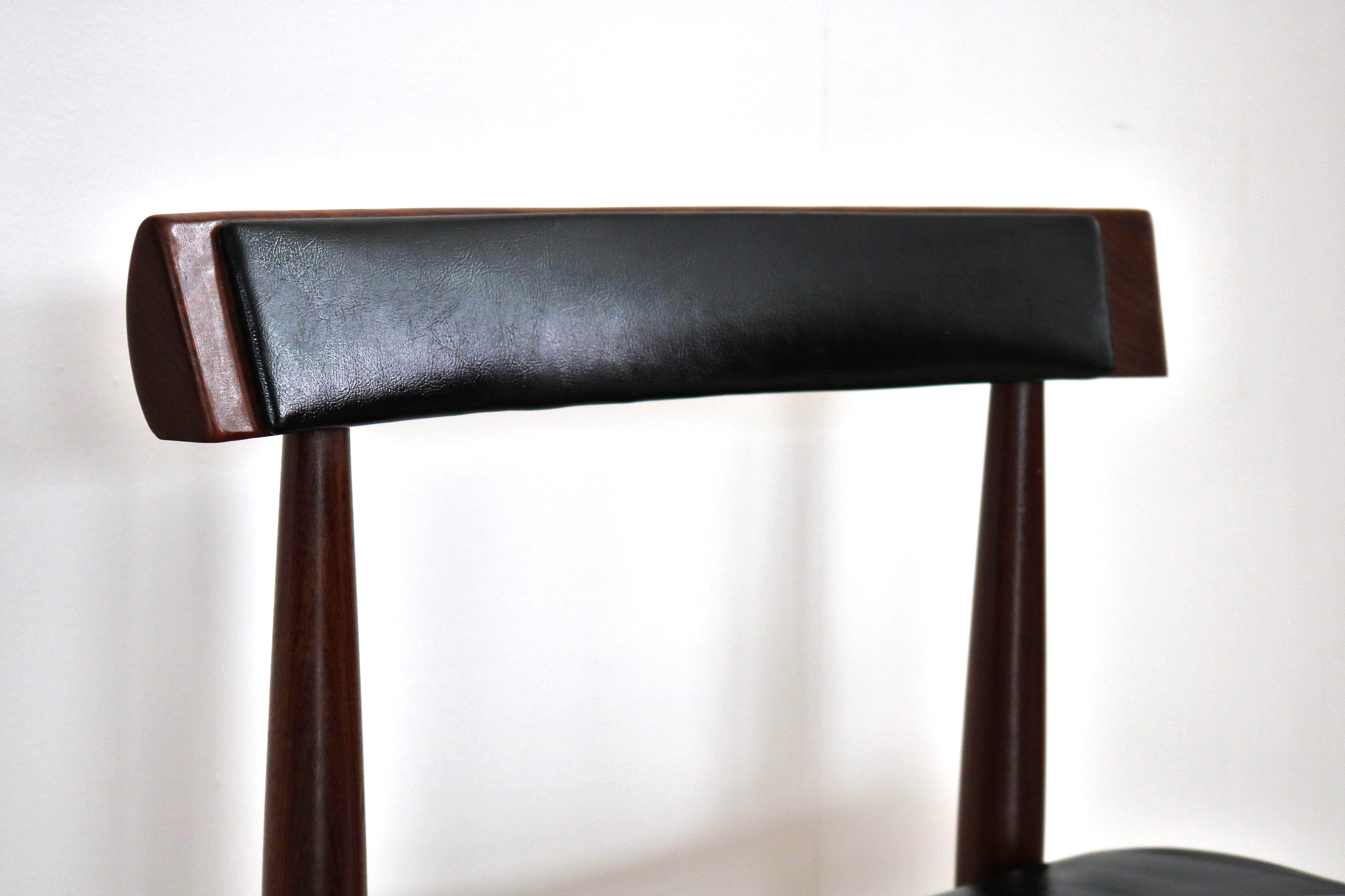 vintage dining room set  table  chairs  Frem Rojle  Danish design For Sale 12