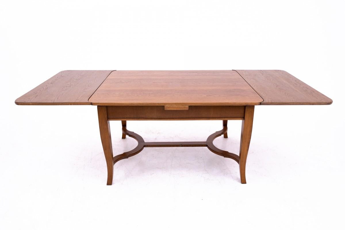 Vintage Dining Room Set with Table and Six Chairs from 1930s. 2