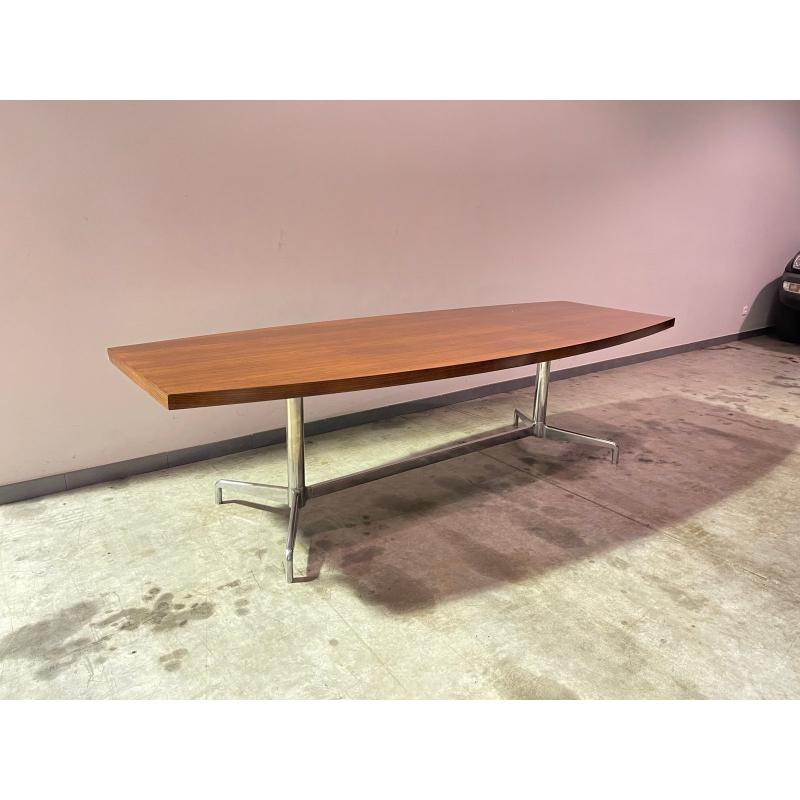Vintage Dining Room Table by Giancarlo Piretti, 1976 In Excellent Condition For Sale In Andrézieux-Bouthéon, FR