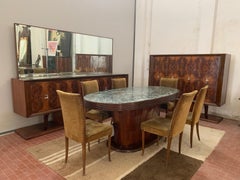 Vintage Dining Set, 1940, Set of 9
