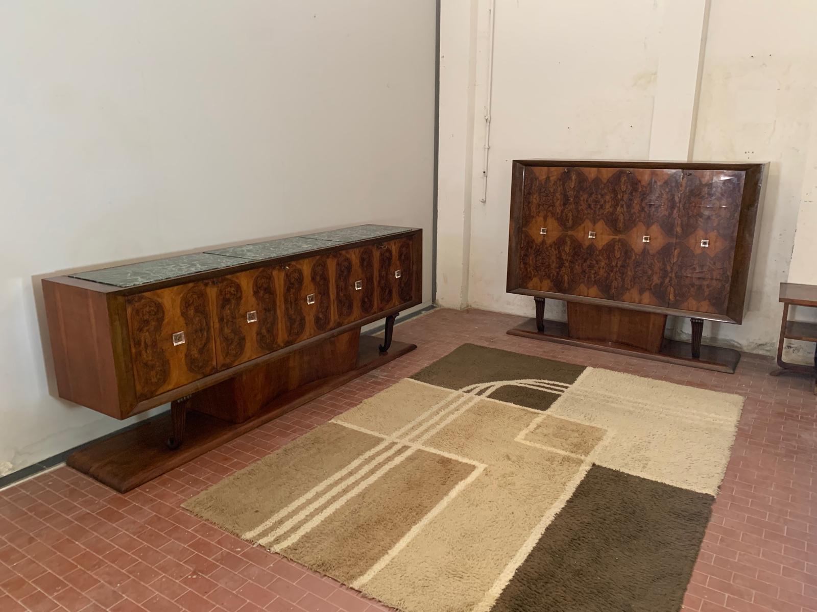 Milieu du XXe siècle Ensemble de salle à manger vintage, 1940, lot de 10 en vente