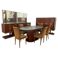 Ensemble de salle à manger vintage, 1940, lot de 10