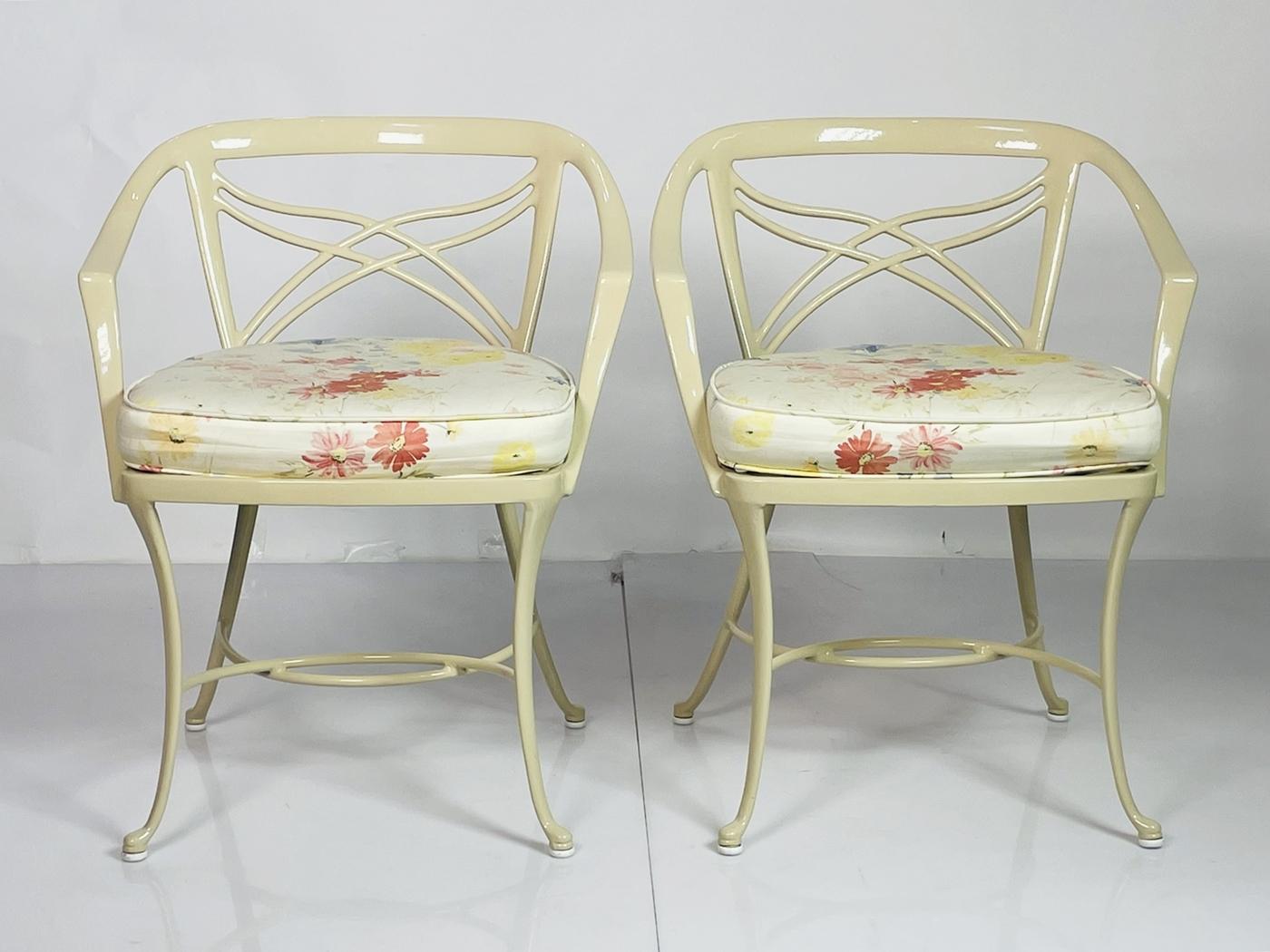 Esszimmer-Set im Vintage-Stil – vier Sessel und Tisch – von Brown-Jordan, USA, 1970er Jahre im Angebot 5