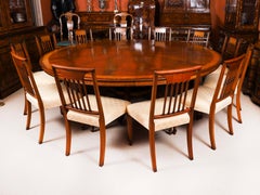 Vintage Dining Suite Jupe Table 12 Chairs 2 Bookcases & Chiffonier Harrods 20thC