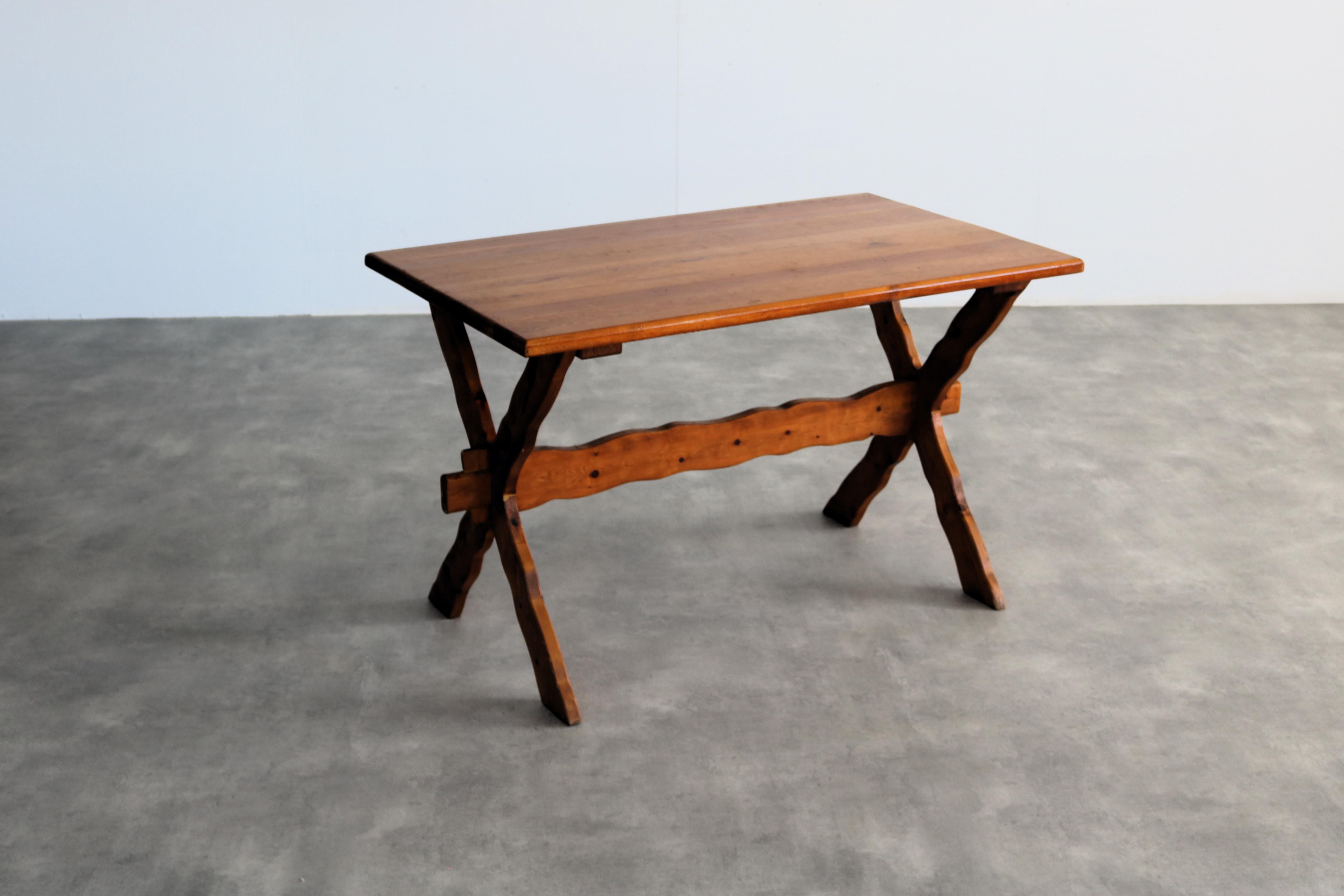 Swedish vintage dining table | brutalist table | 1950s For Sale
