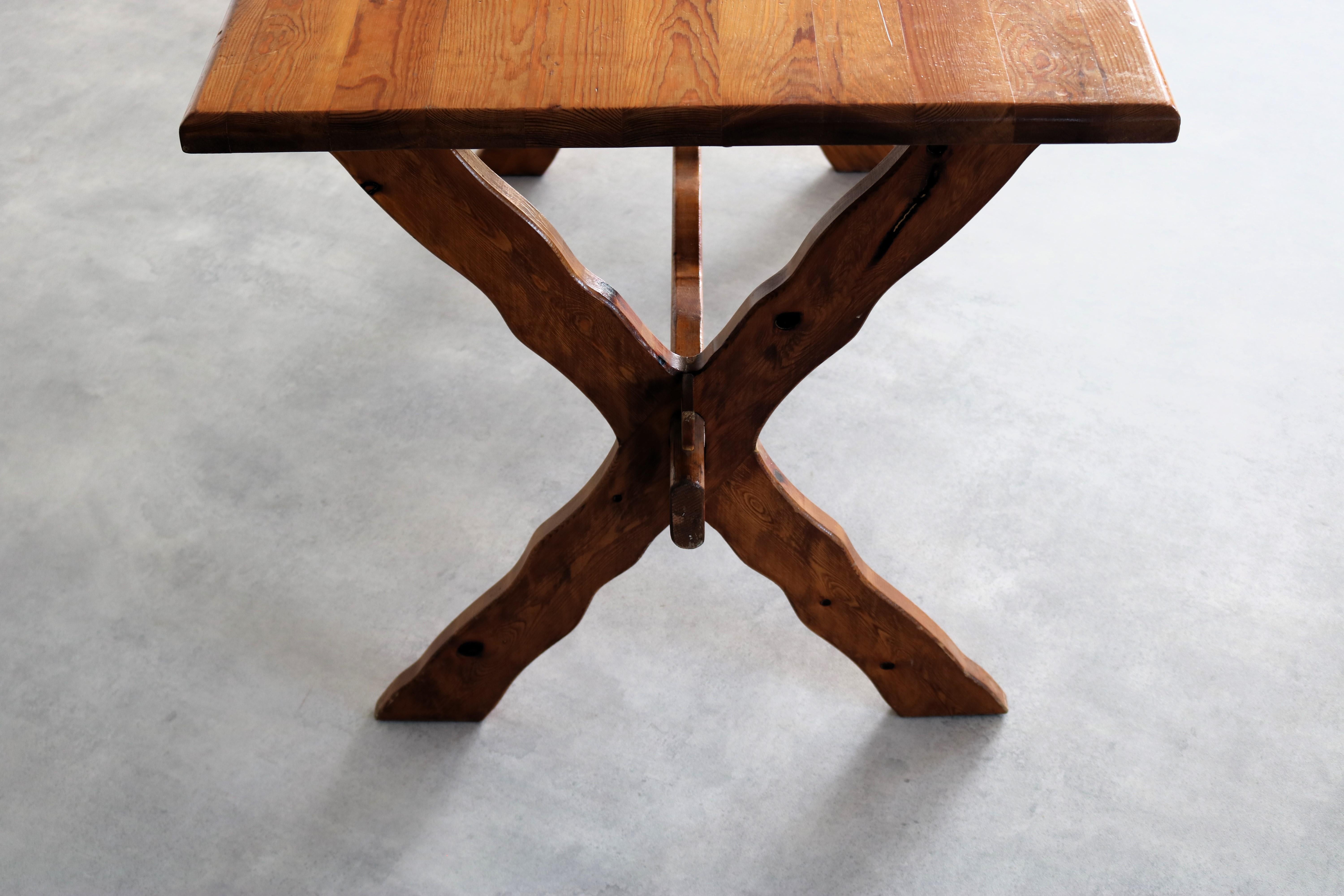 Mid-20th Century vintage dining table | brutalist table | 1950s For Sale