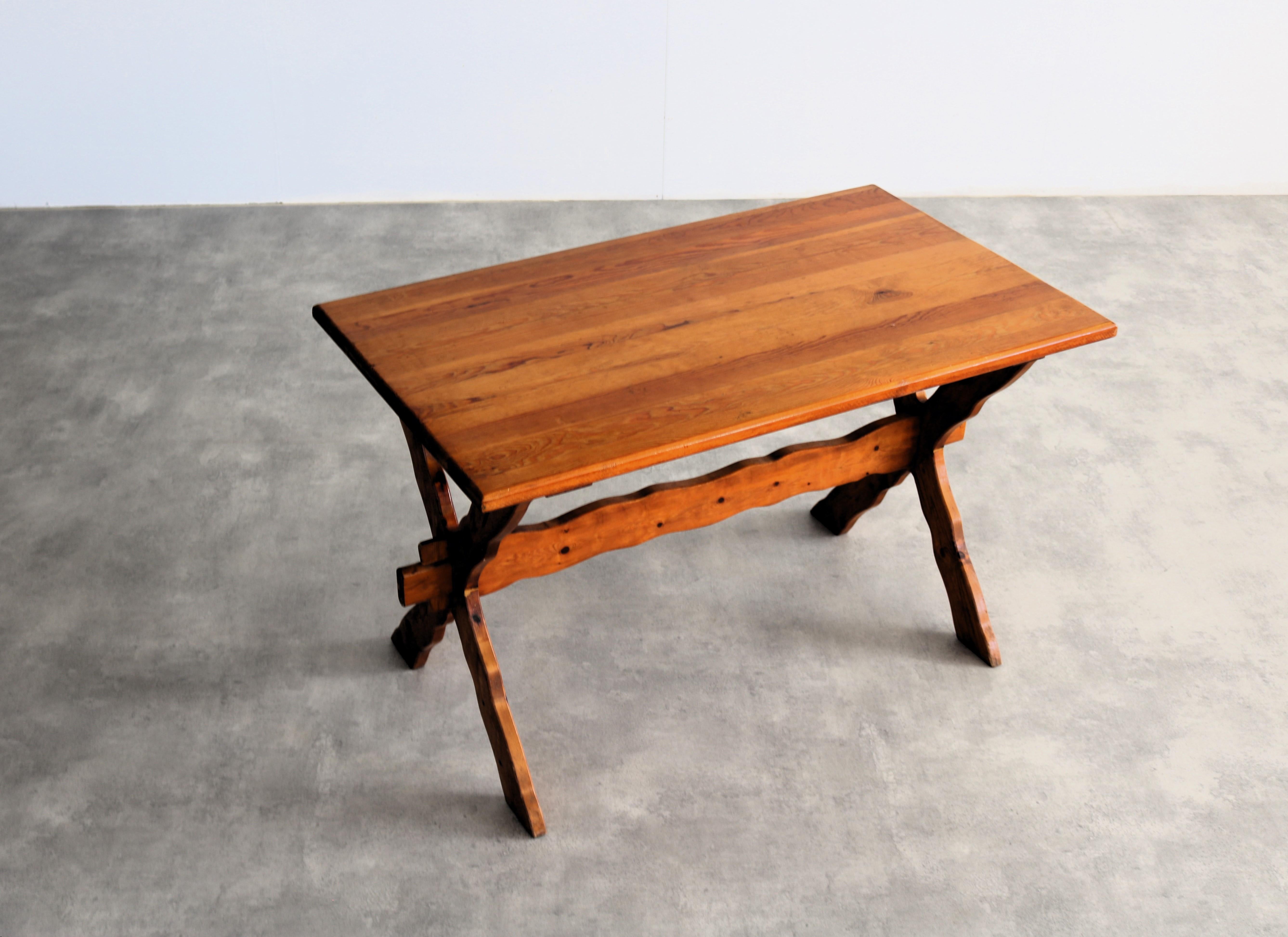 vintage dining table | brutalist table | 1950s For Sale 2