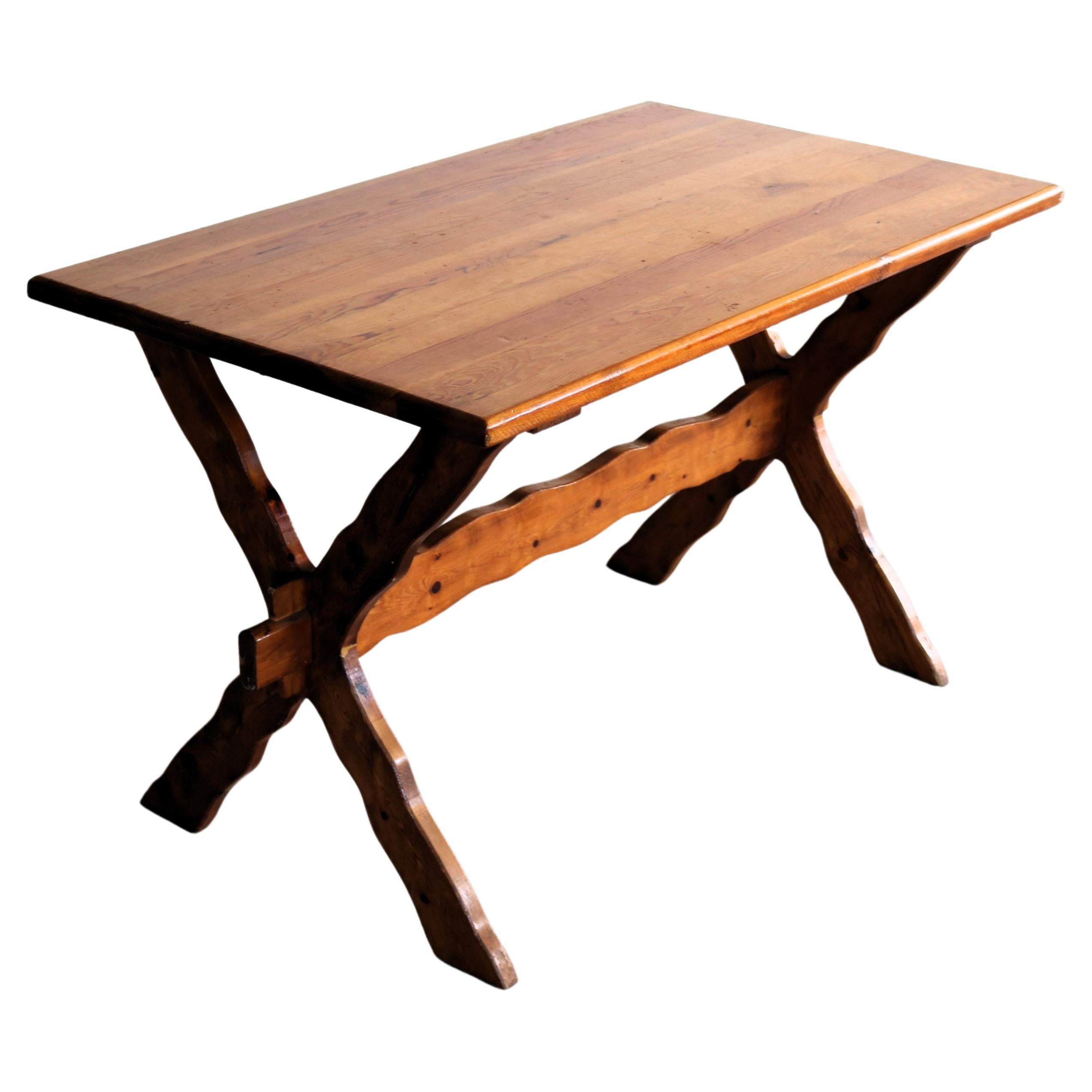 vintage dining table | brutalist table | 1950s For Sale