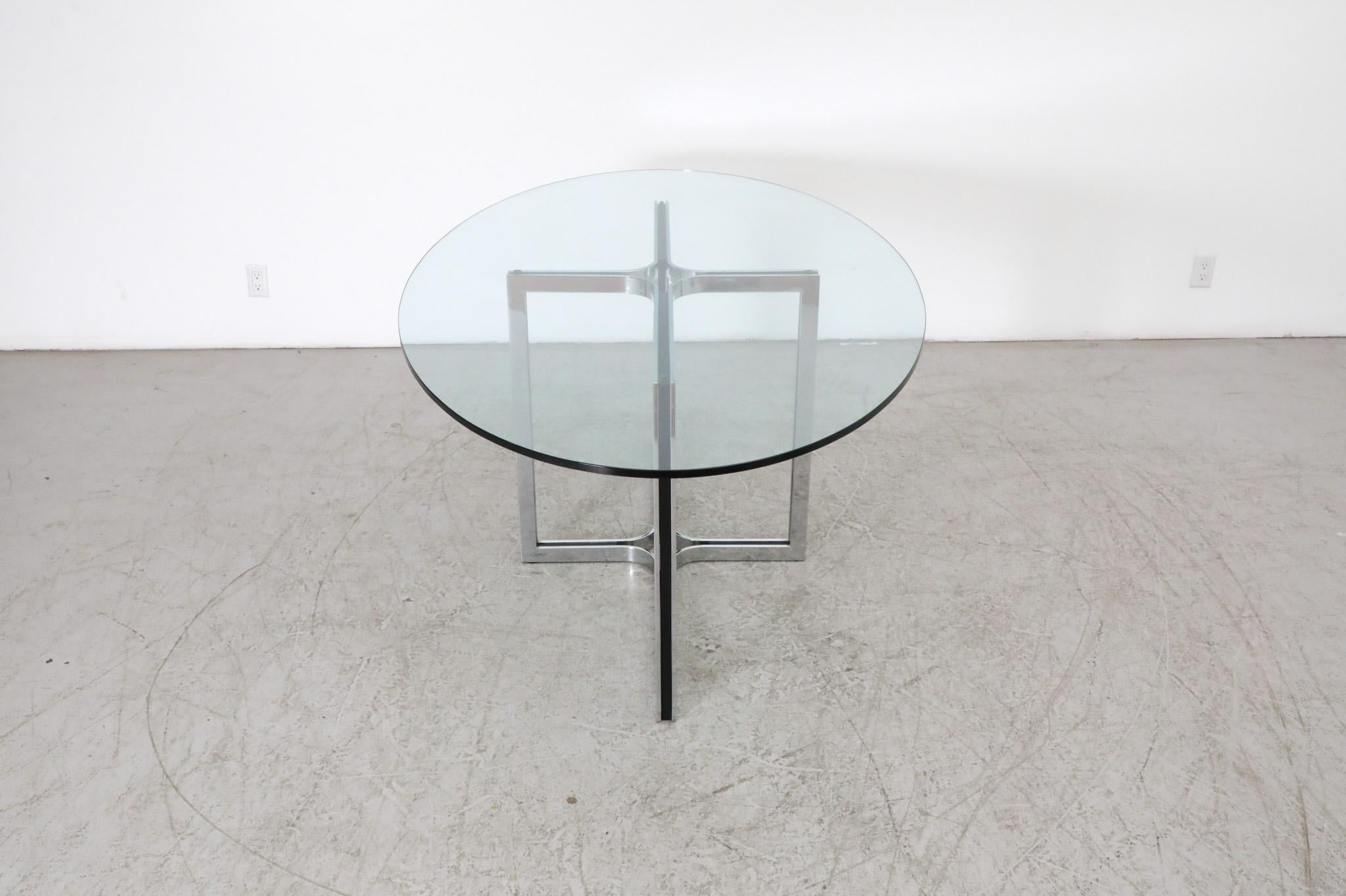 Glass Vintage Dining Table by Gastone Rinaldi for Thema Italy 1, Italy, 1970s For Sale