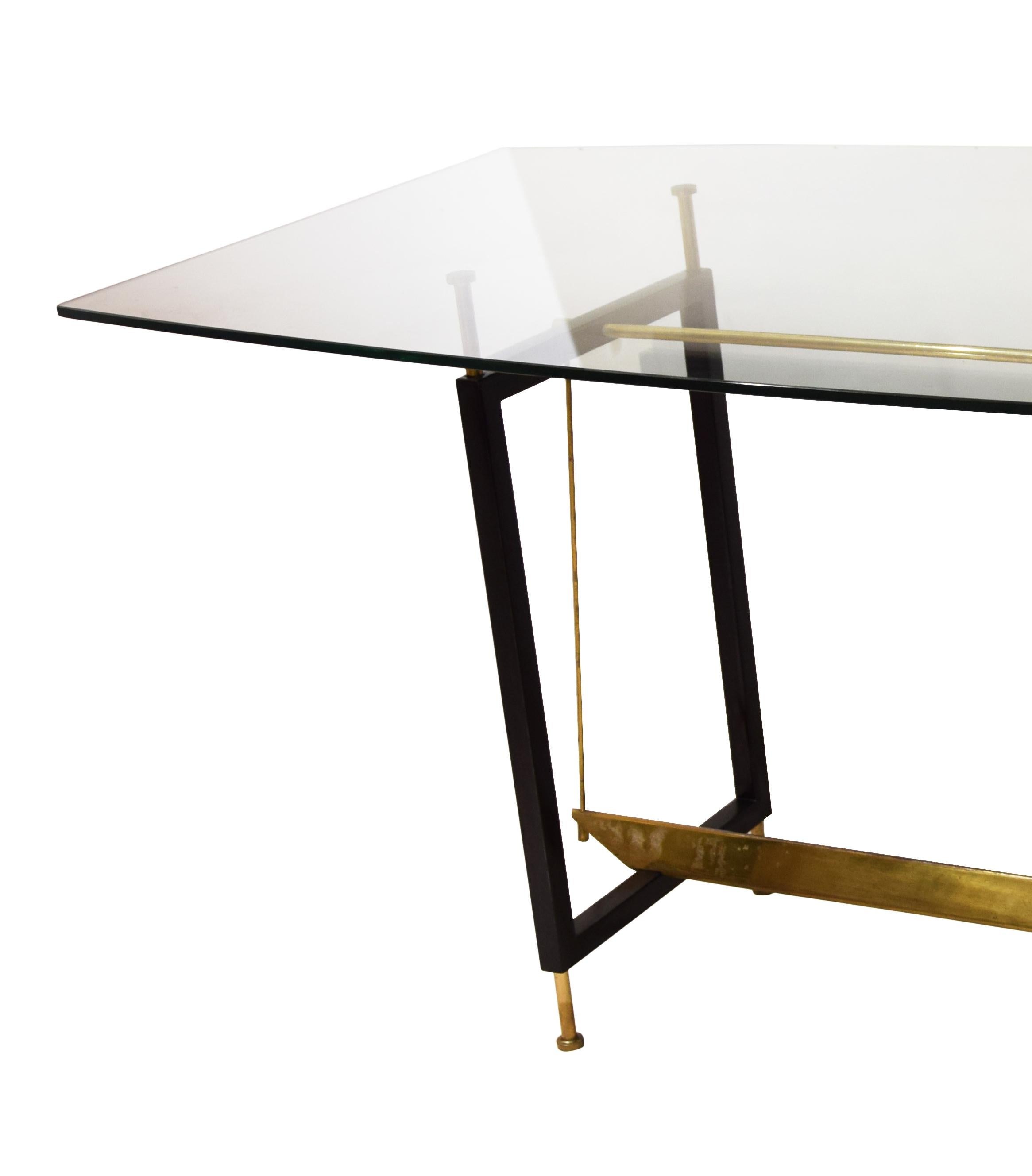 Italian Vintage Dining Table by Leonardo Ricci, 1950s For Sale