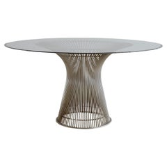 Mesa de comedor vintage de Warren Platner, Knoll International, años 70