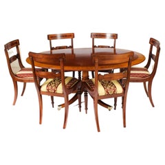 Vintage Dining Table by William Tillman & 6 Chairs 20th Century