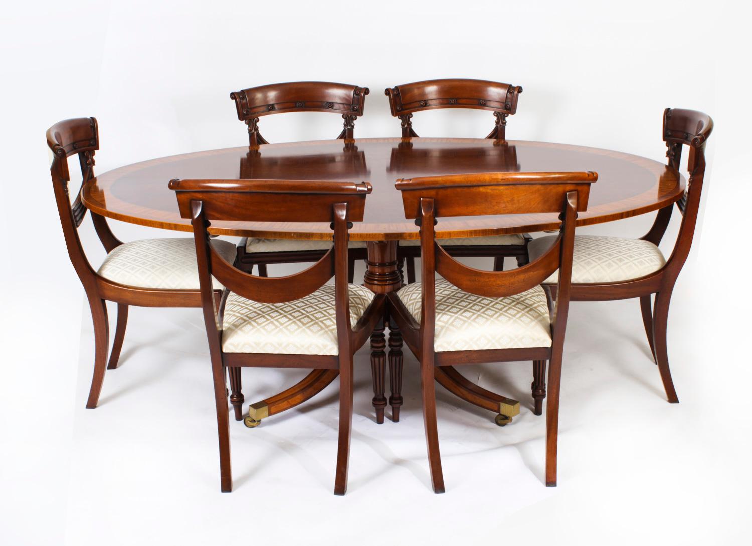 Vintage Dining Table by William Tillman& 8 Chairs 20th C 13