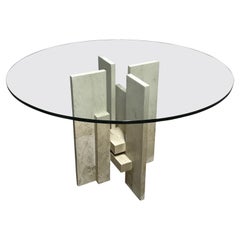 Vintage dining table by Willy Ballez, 1970s