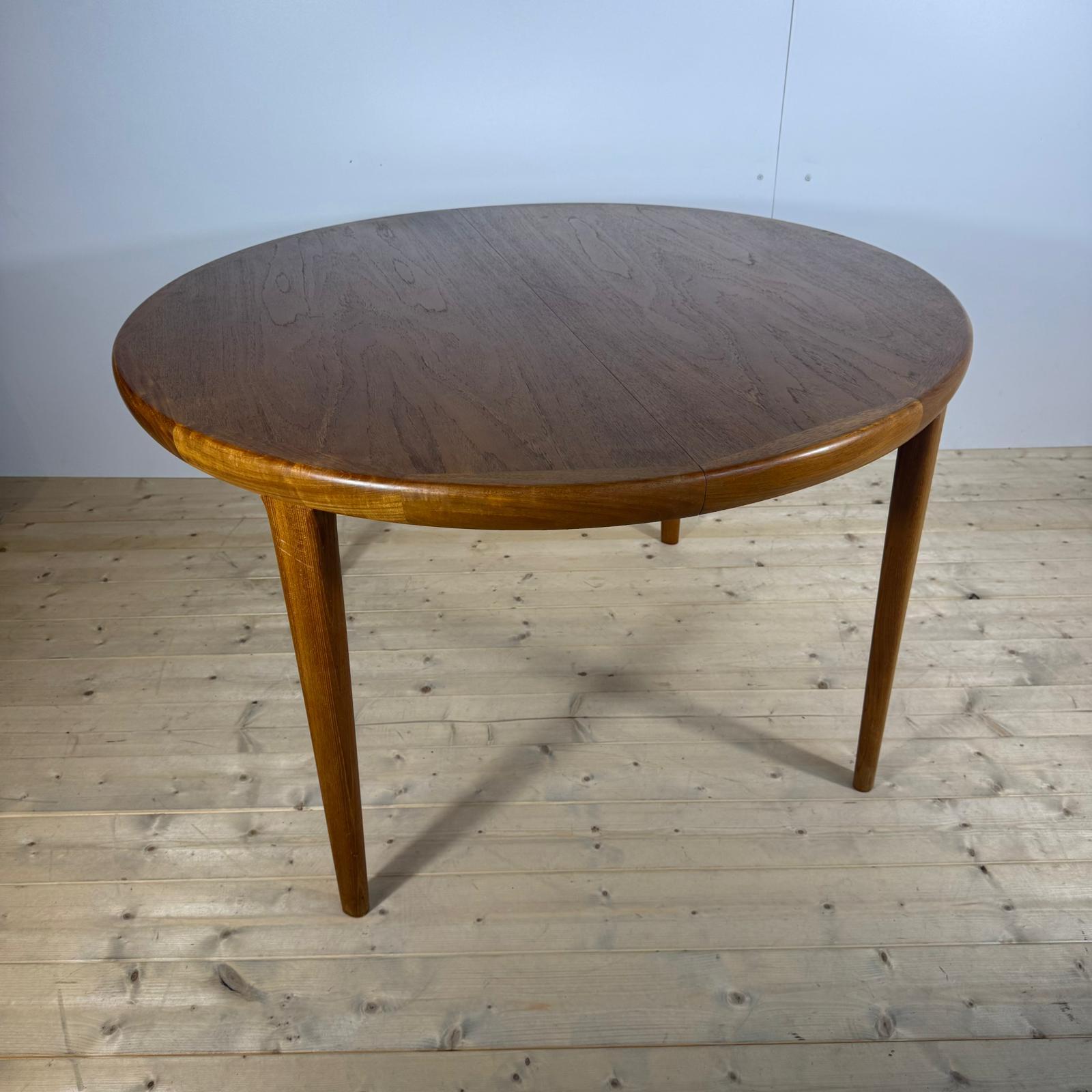Mid-Century Modern Table de salle à manger vintage, Danemark 1960 en vente